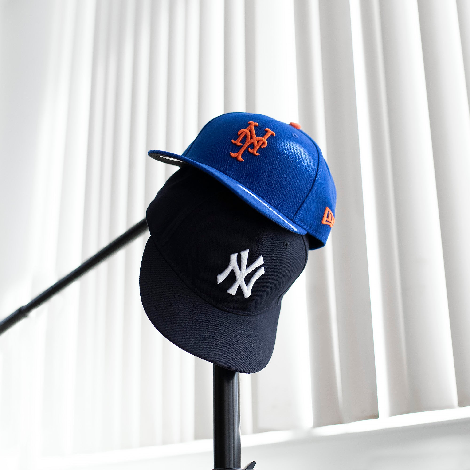 New Era Authentic Collection New York Mets and Yankees Caps card image