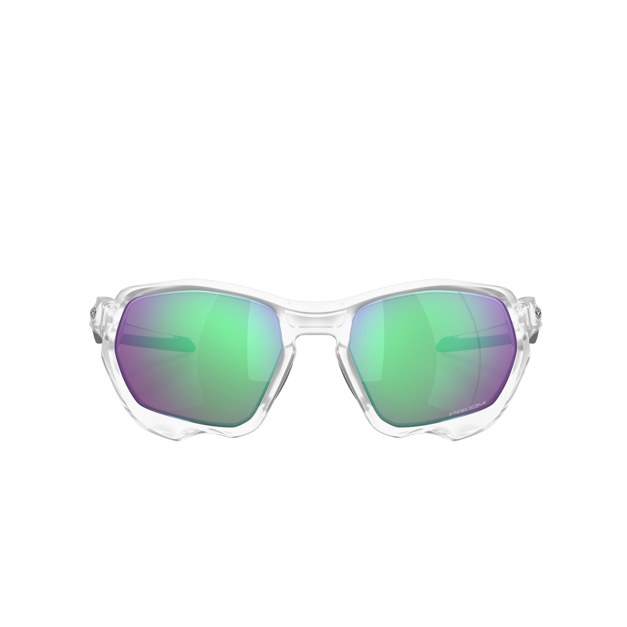 Oakley Plazma Matte Clear w/ Prizm Road Jade Sunglasses – Extra Butter
