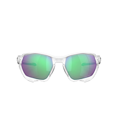 Oakley Plazma Matte Clear w/ Prizm Road Jade Sunglasses