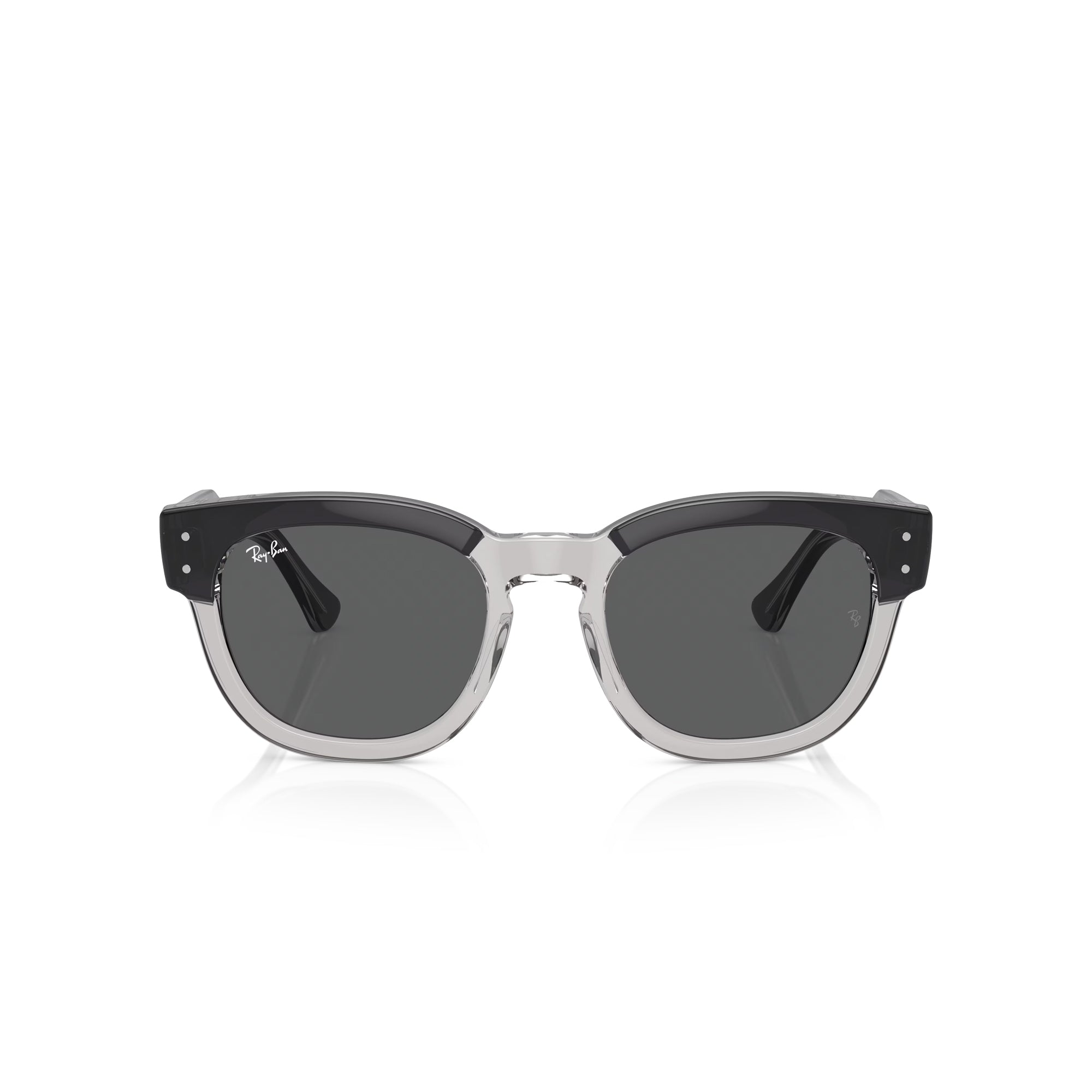 Ray-Ban Mega Hawkeye Dark Gray on Transparent W/ Dark Grey