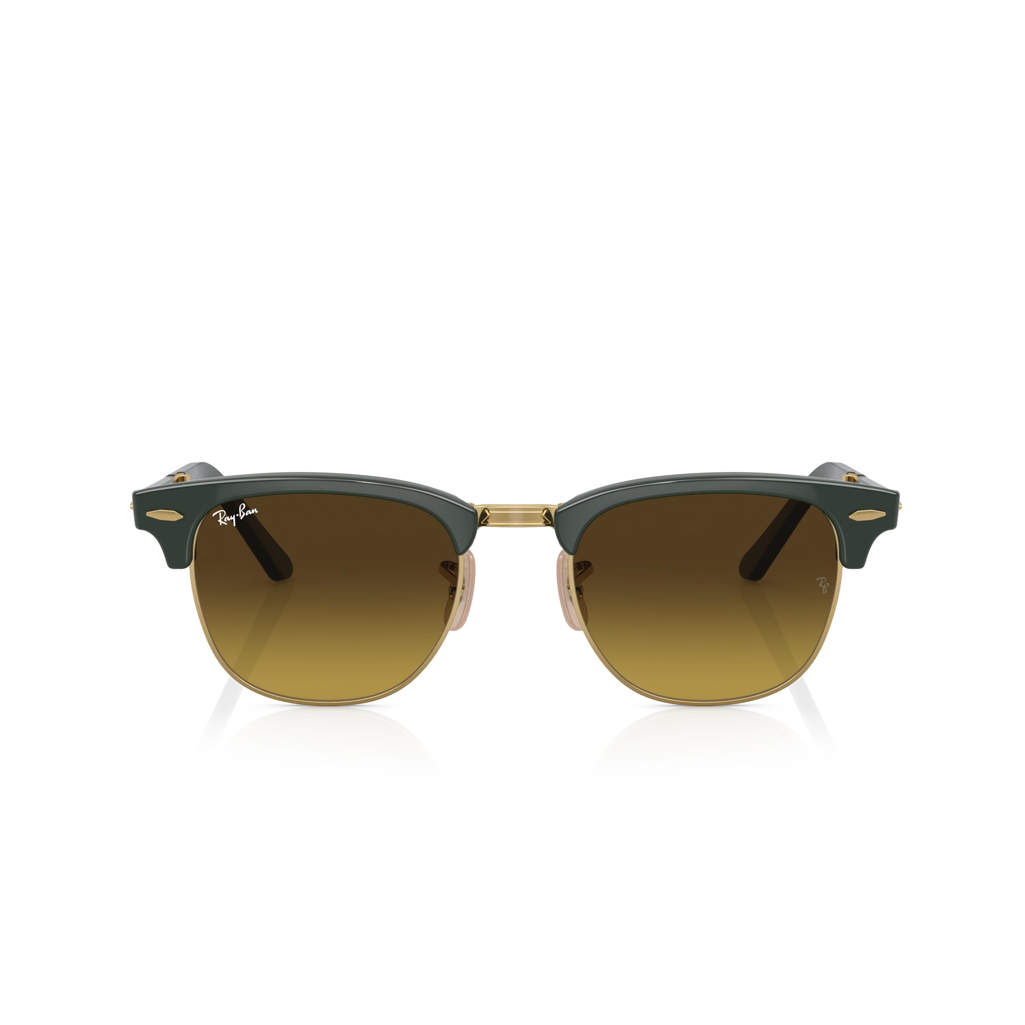 Ray-Ban Clubmaster Folding Green on Arista W/ Gradient Bro