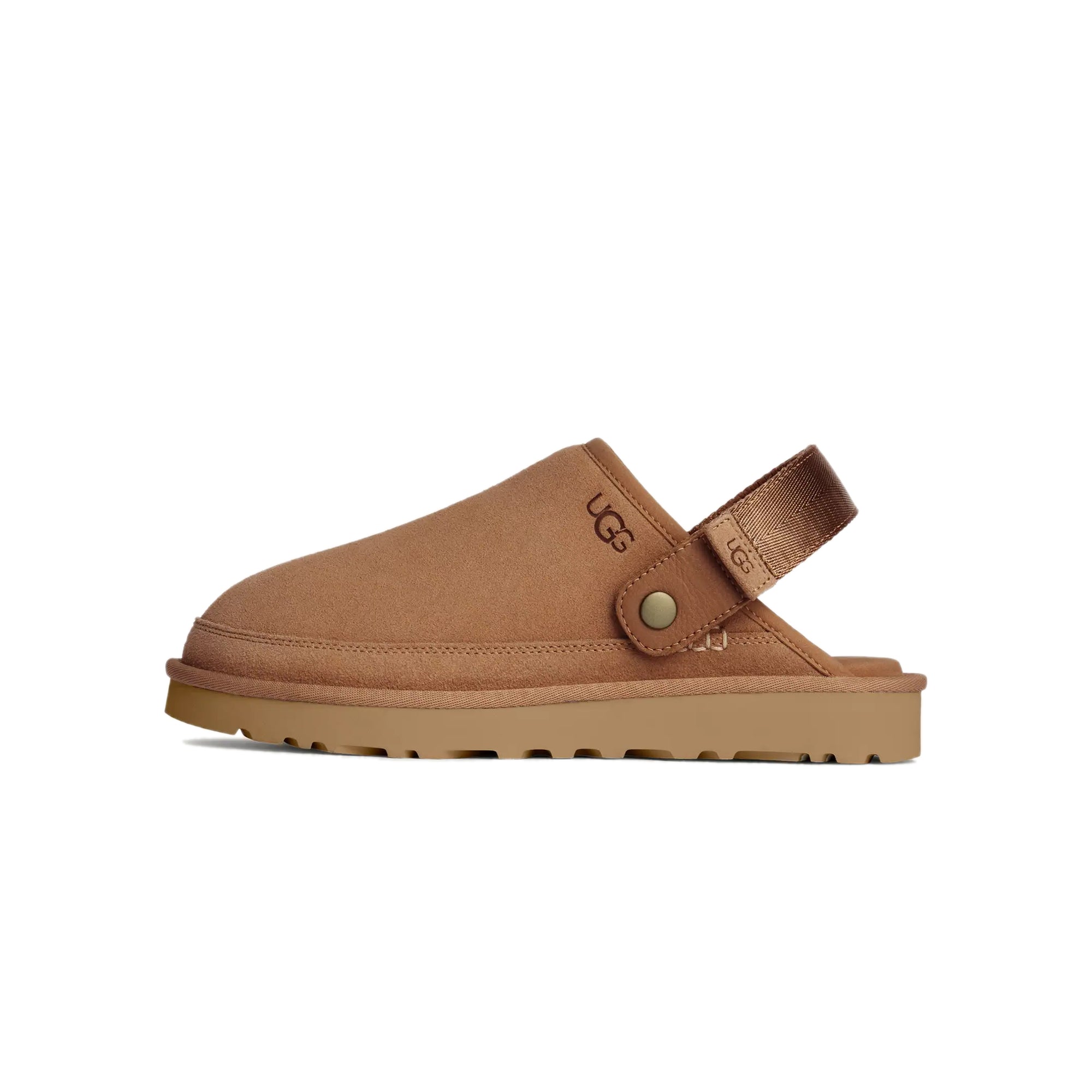 UGG Men’s Brown Leather Slip-On Clog UGG Leather Upper Brown Slippers for Men for sale | eBay main image 3