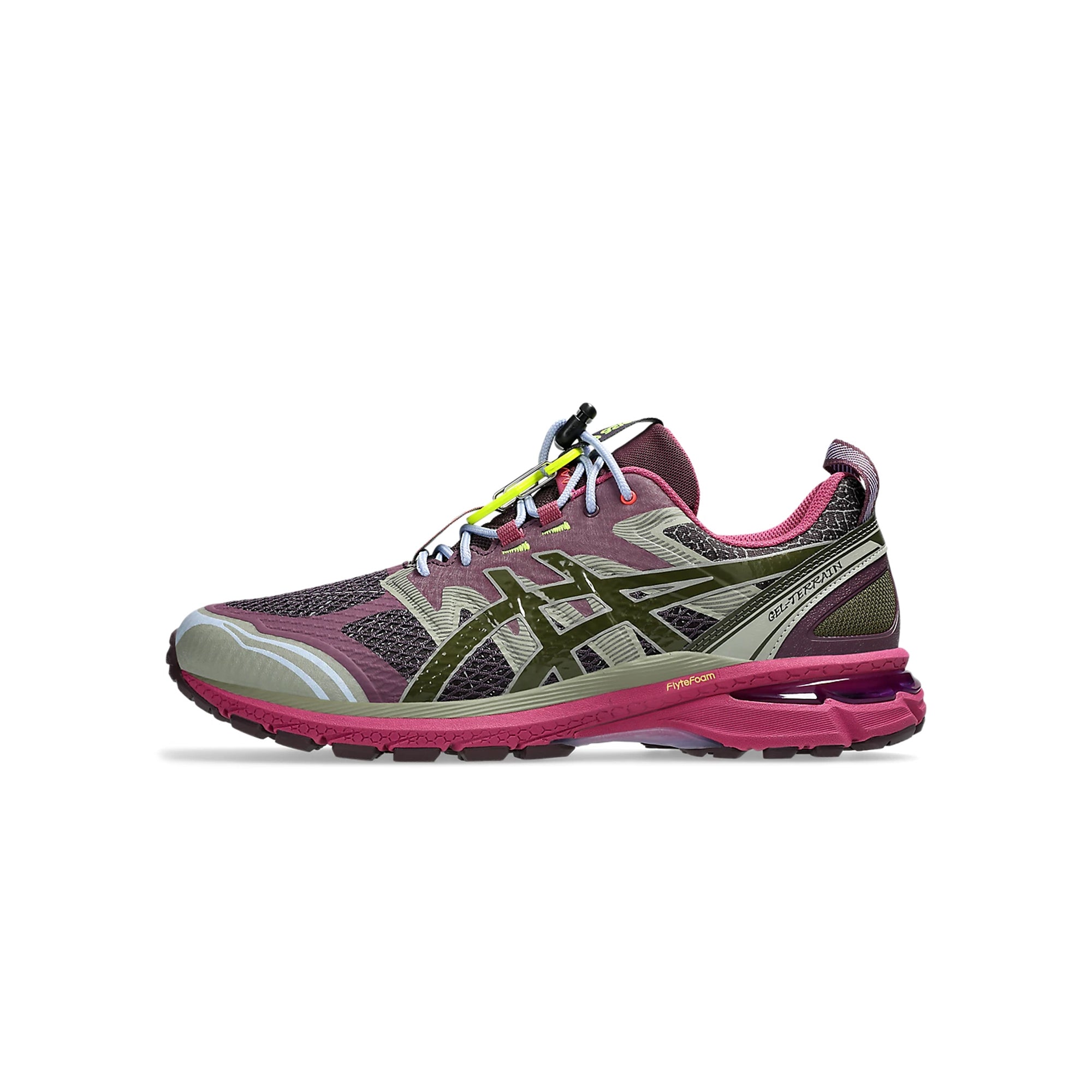 Purple asics fashion shoes