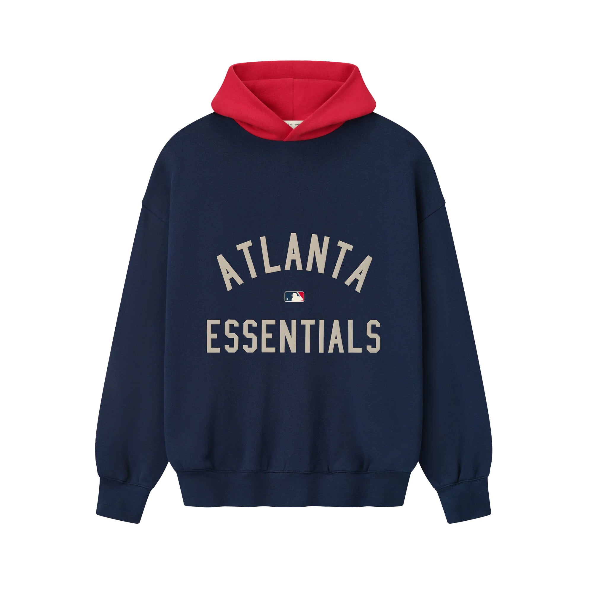 Fear of God ESSENTIALS x MLB Mens Braves Sport Fit Pullover Hoodie