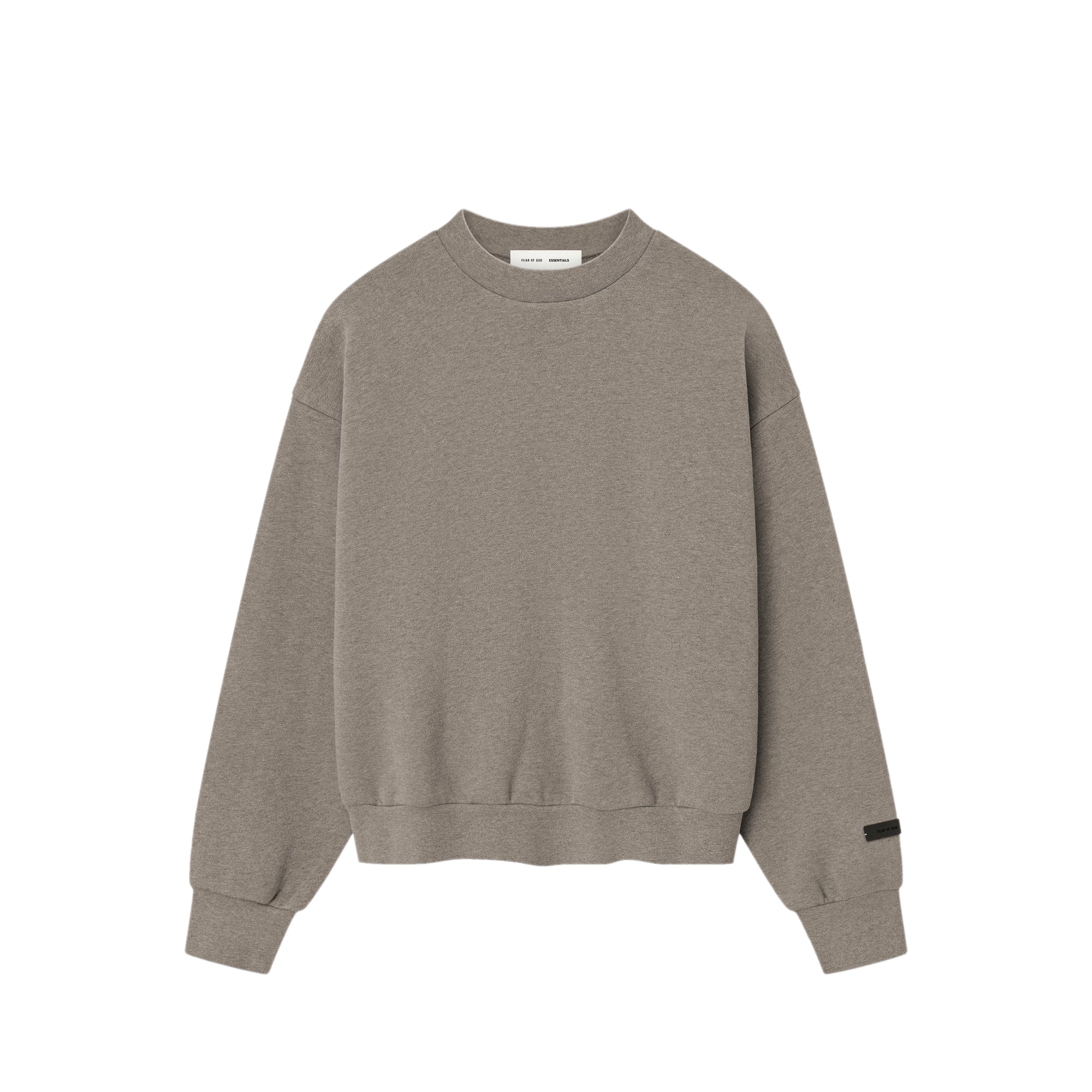 Fear of God ESSENTIALS Mens Classic Fit Fleece Crewneck – Extra Butter