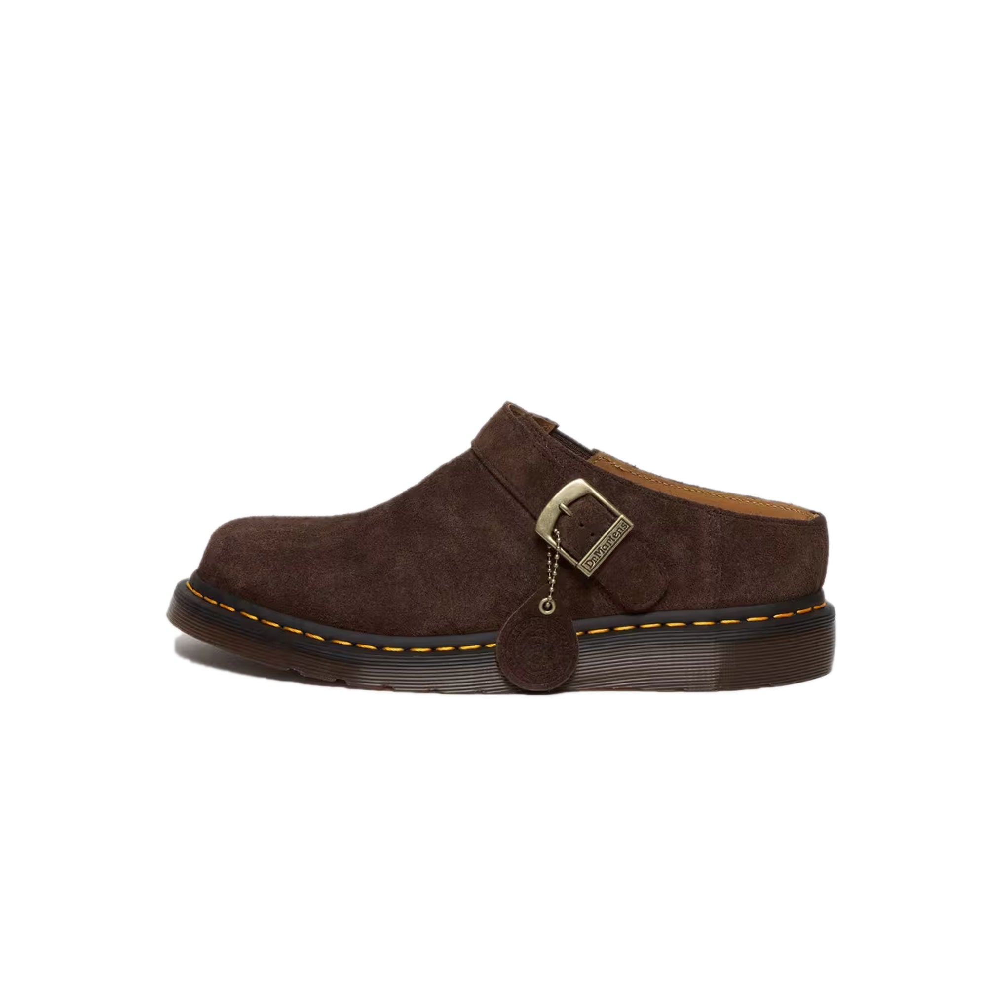 Dr. Martens Mens Isham Desert Oasis Suede Mules – Extra Butter