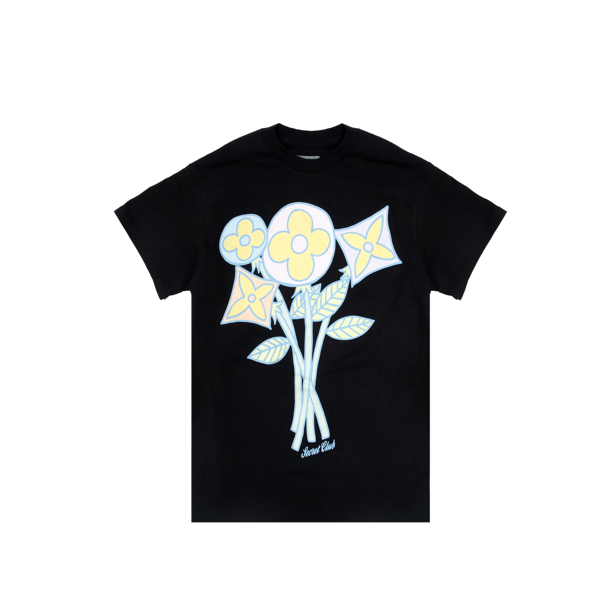Market Secret Club Mens Flower SS Tee – Extra Butter