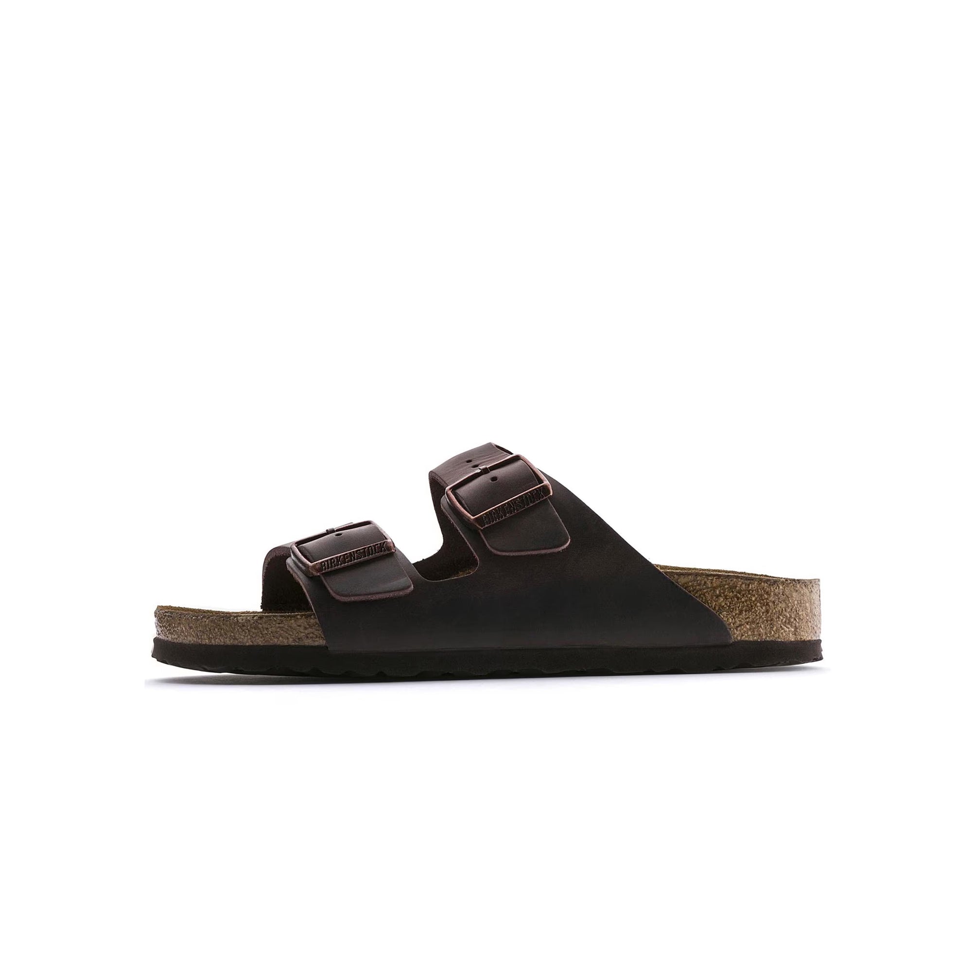 Birkenstock Arizona Soft Footbed Two‑Strap Sandal in Brown Birkenstock Arizona Soft Footbed carafe suede tonal main image 2
