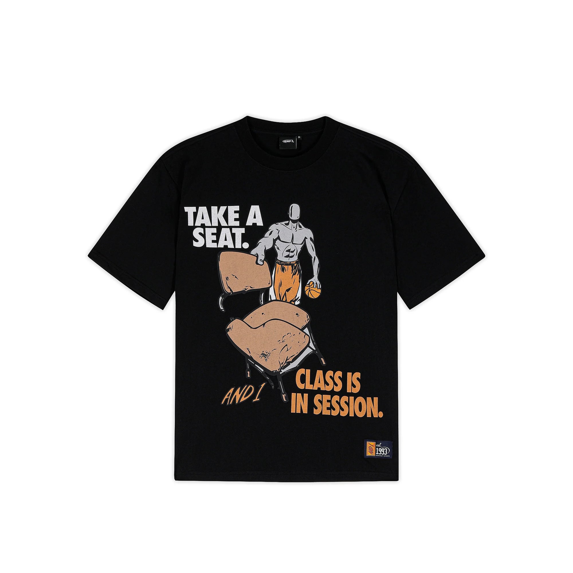AND1 Mens Class is In Session Trash Talk Tee – Extra Butter