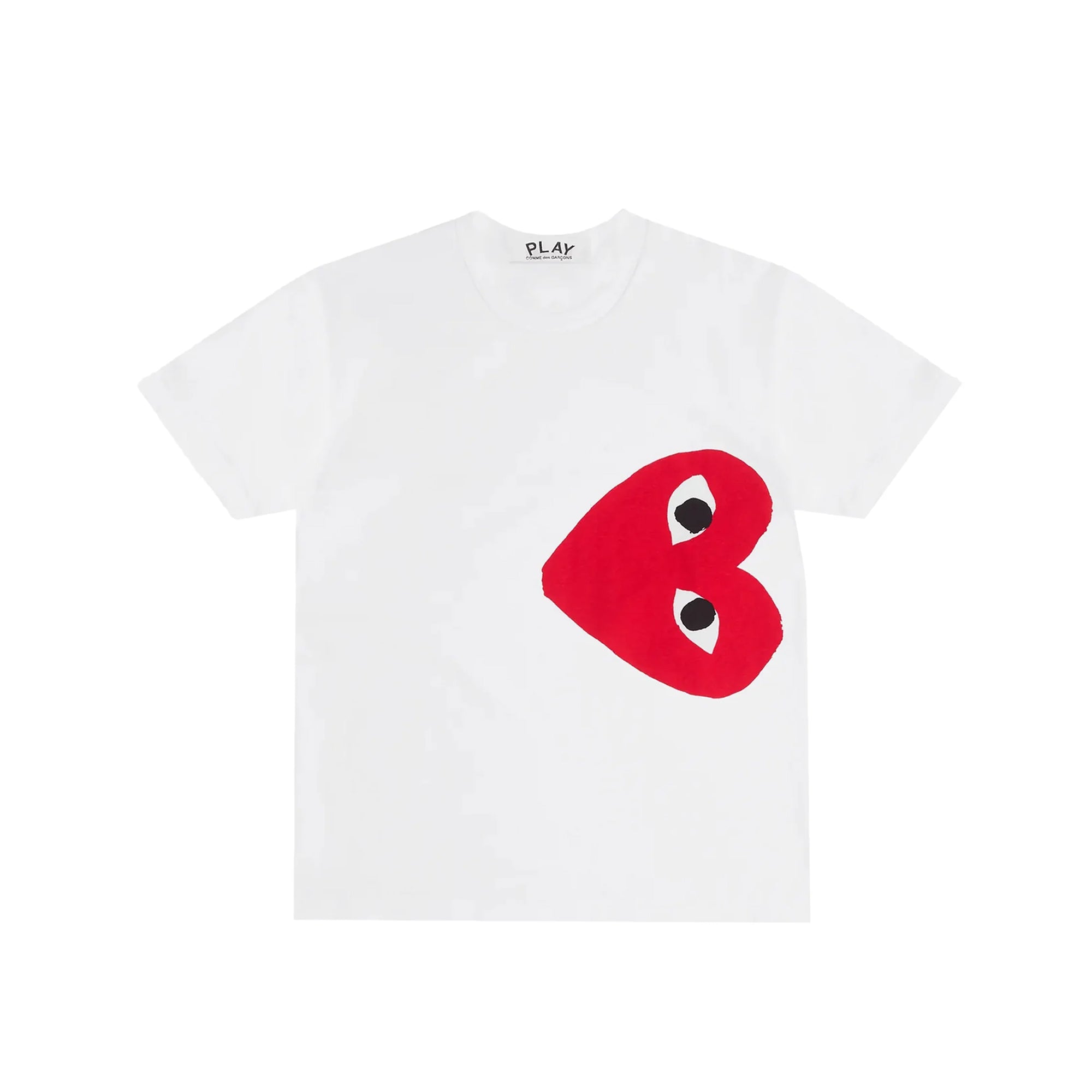 Comme des Garcons PLAY Mens Logo Print Red Heart Tee – Extra Butter