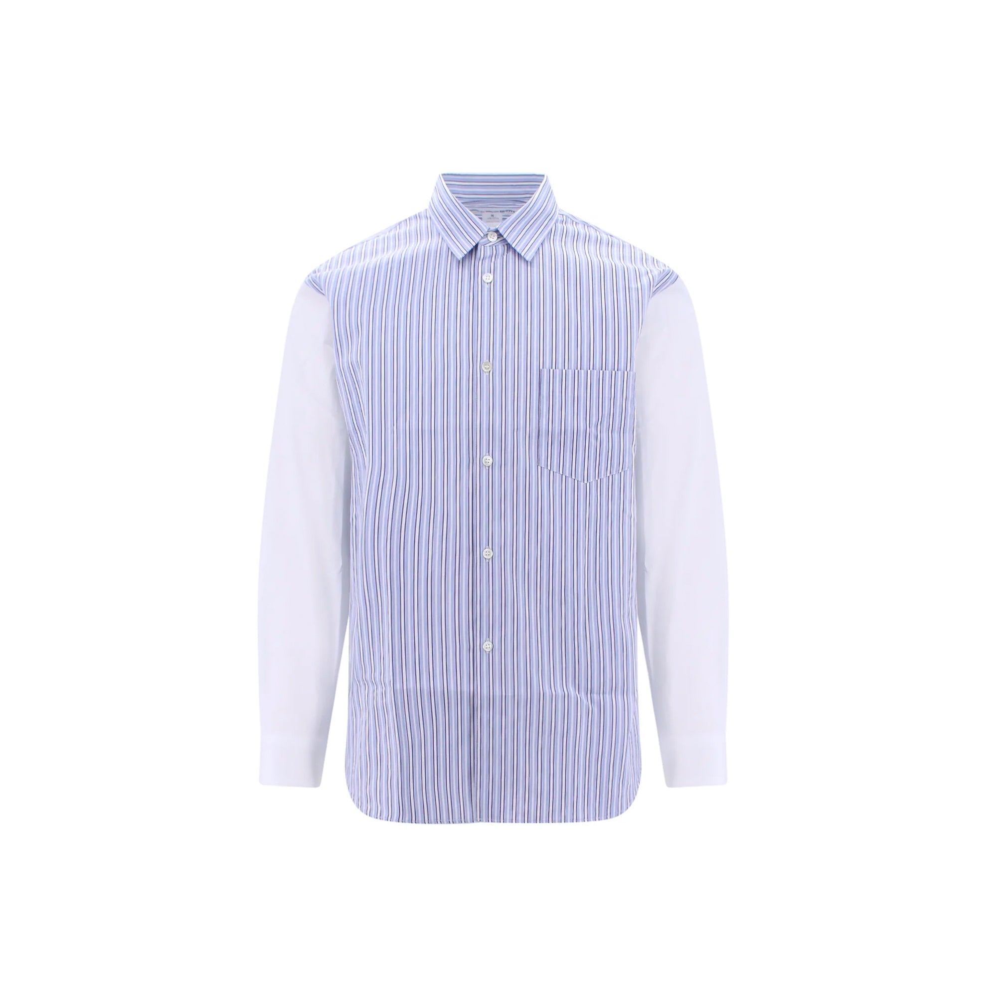 cdg dress shirt CLASSIC WITH SHORT SLEEVE / BLUE STRIPE know style for nearly two decades Comme des Garons Play Small