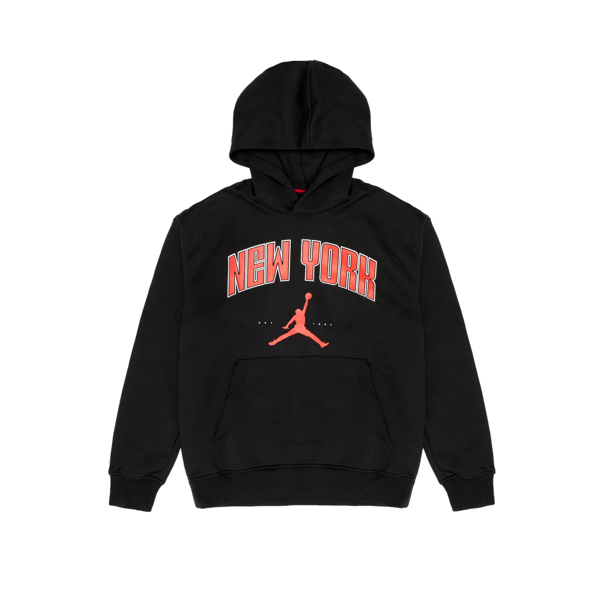 jordan hoodie black red