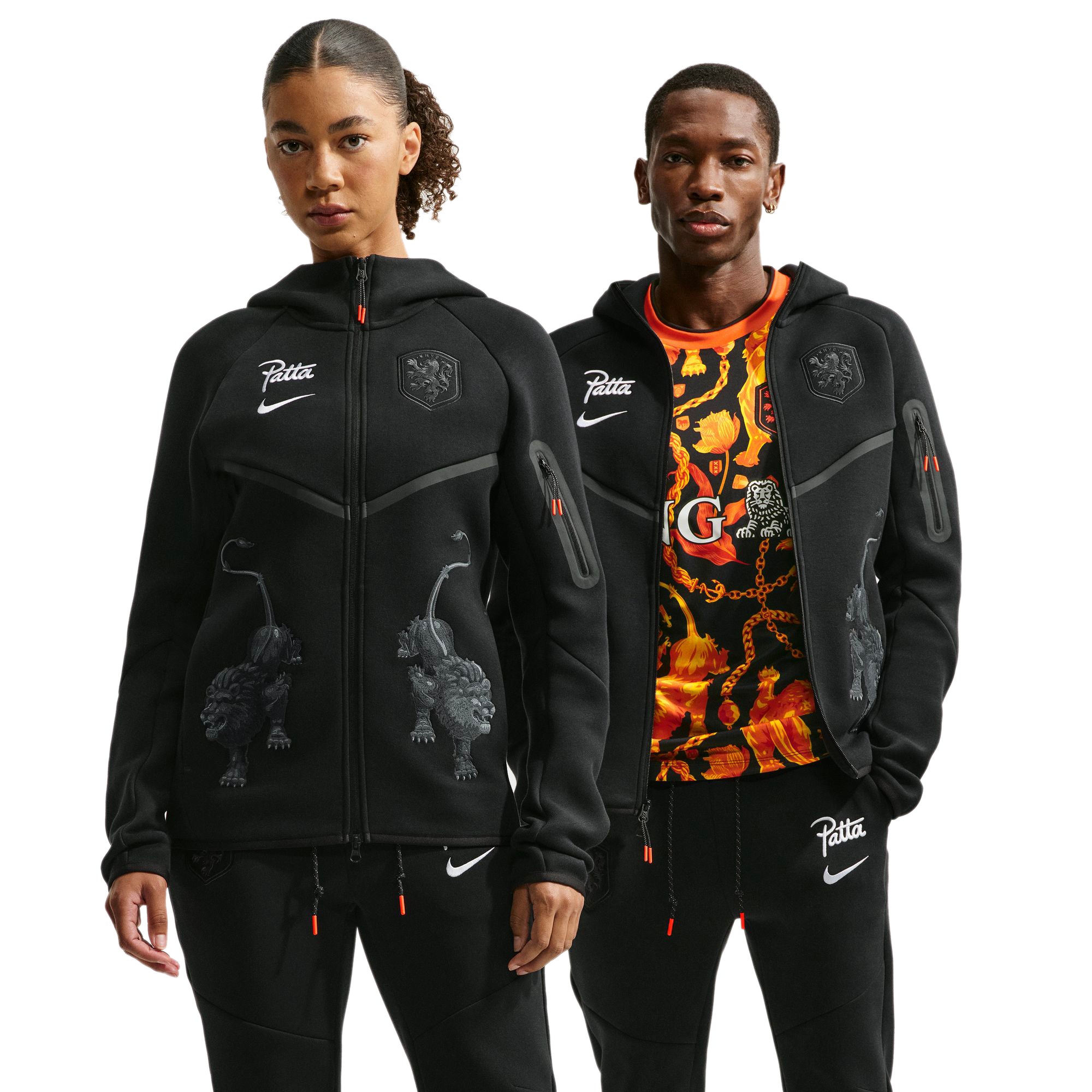 Nike Mens Netherlands x Patta Tech Fleece Full-Zip Windrunner