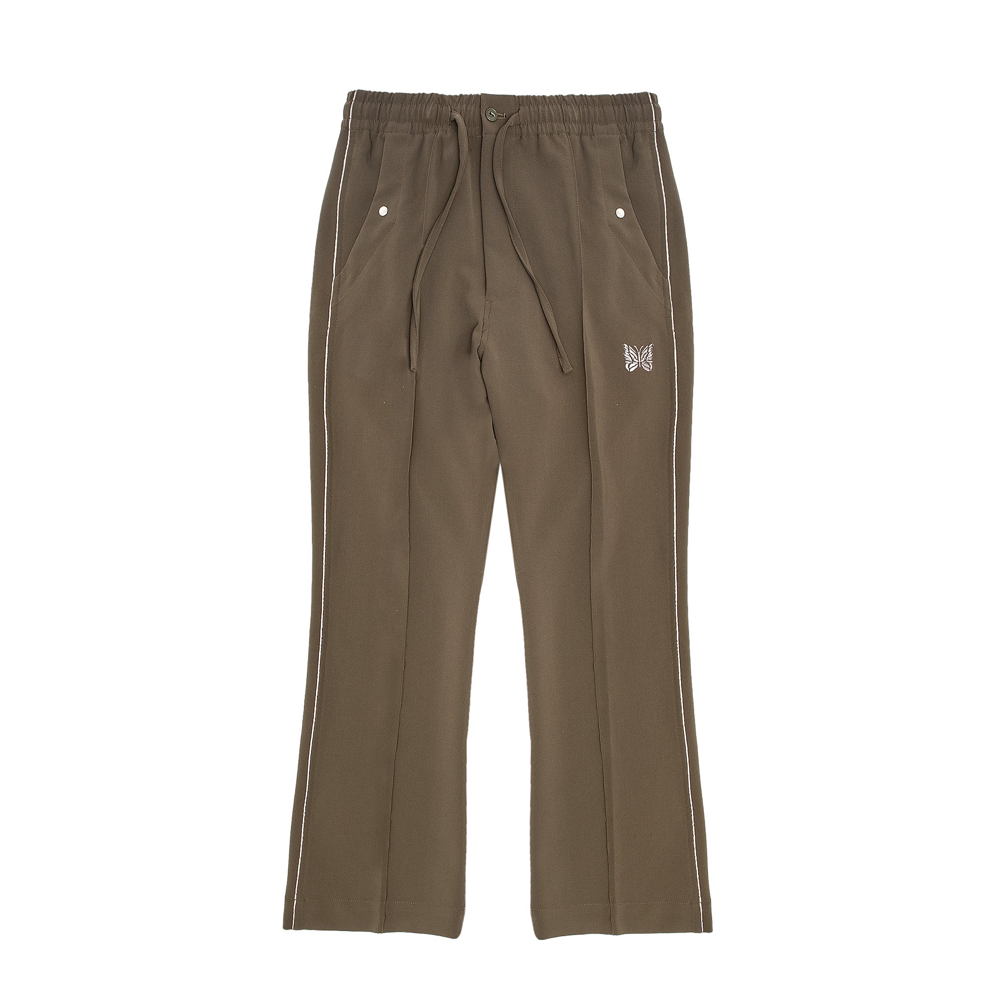 Needles Mens Piping Cowboy Pants-Pe/Pu Double Cloth 'Olive