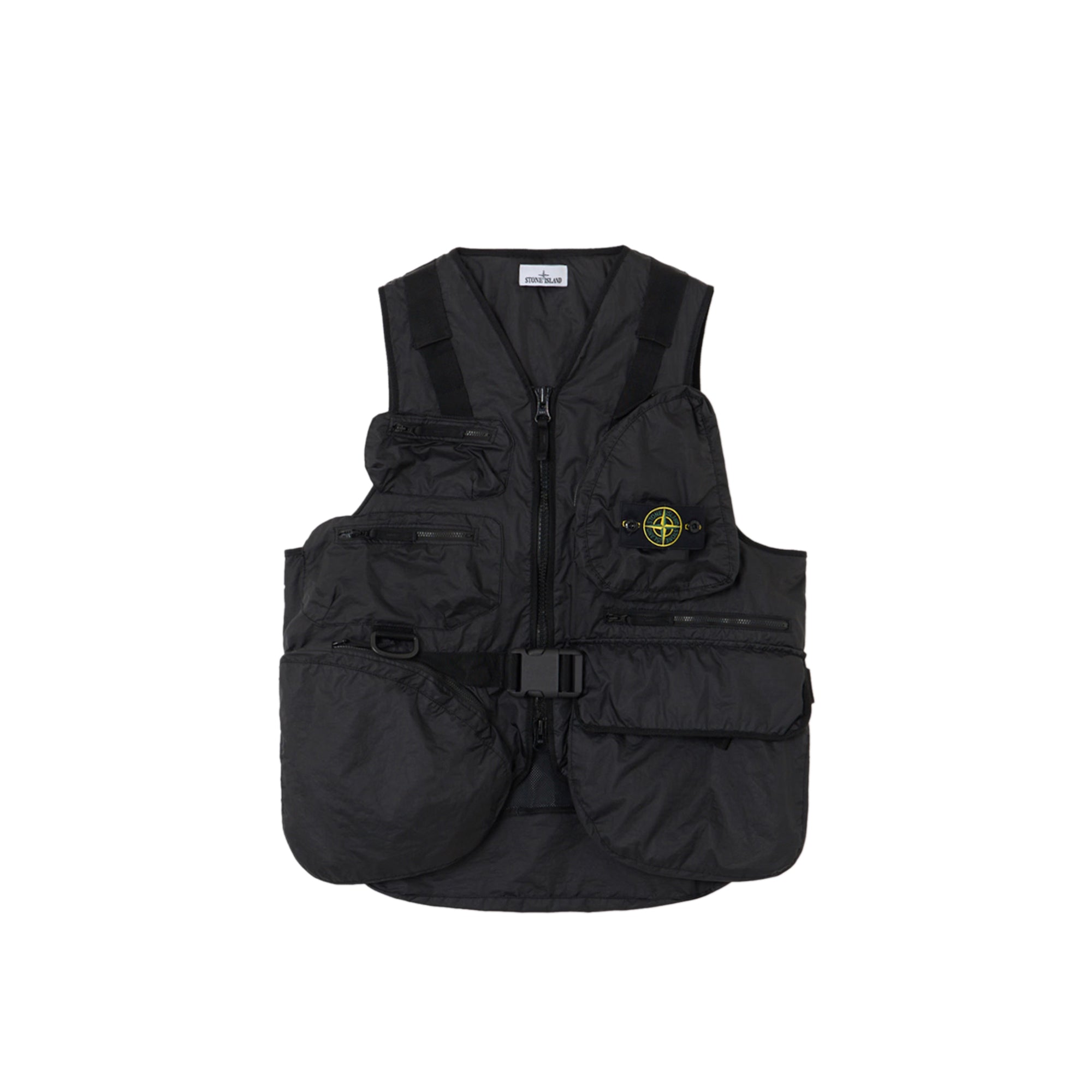 Stone Island Mens Membrana 3L TC Utility Vest – Extra Butter
