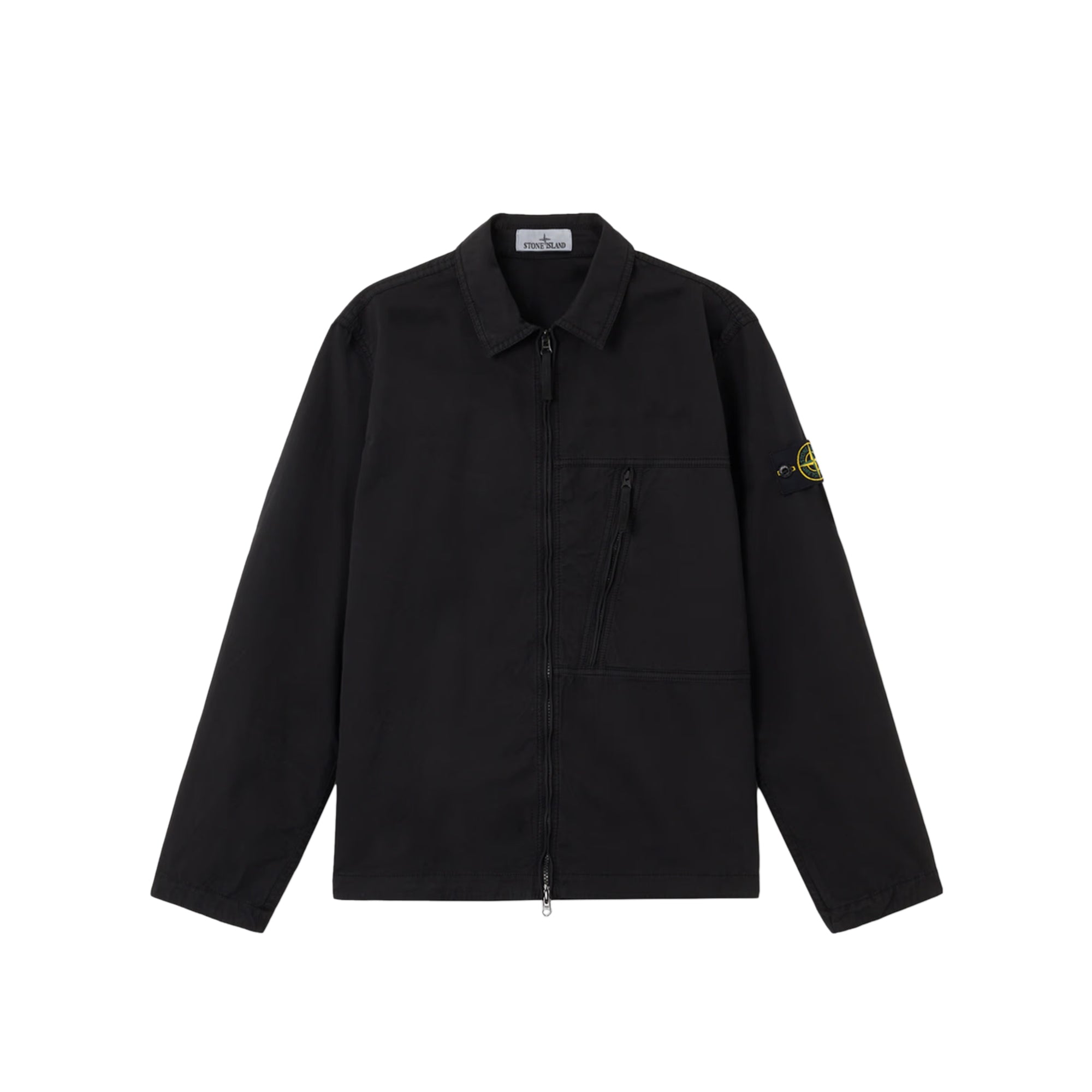 Stone Island Mens Supima® Cotton Will Stretch-TC Overshirt – Extra