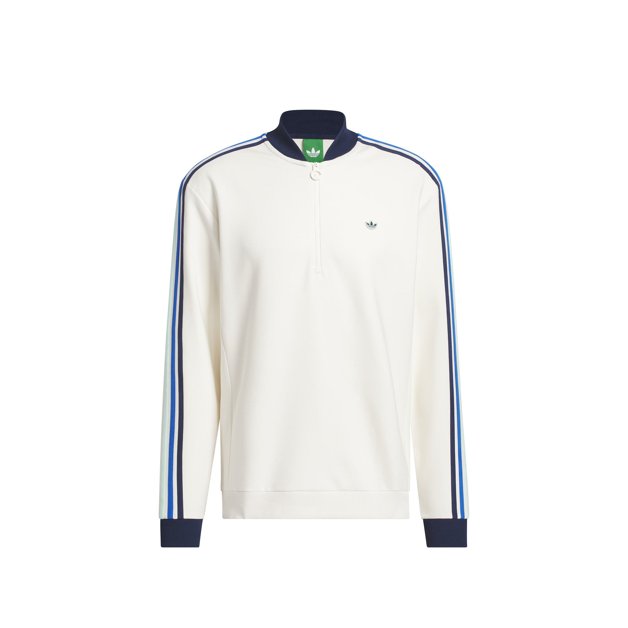 Adidas Golf Mens Originals 3-Stripes 1/4 Zip Sweatshirt – Extra Butter