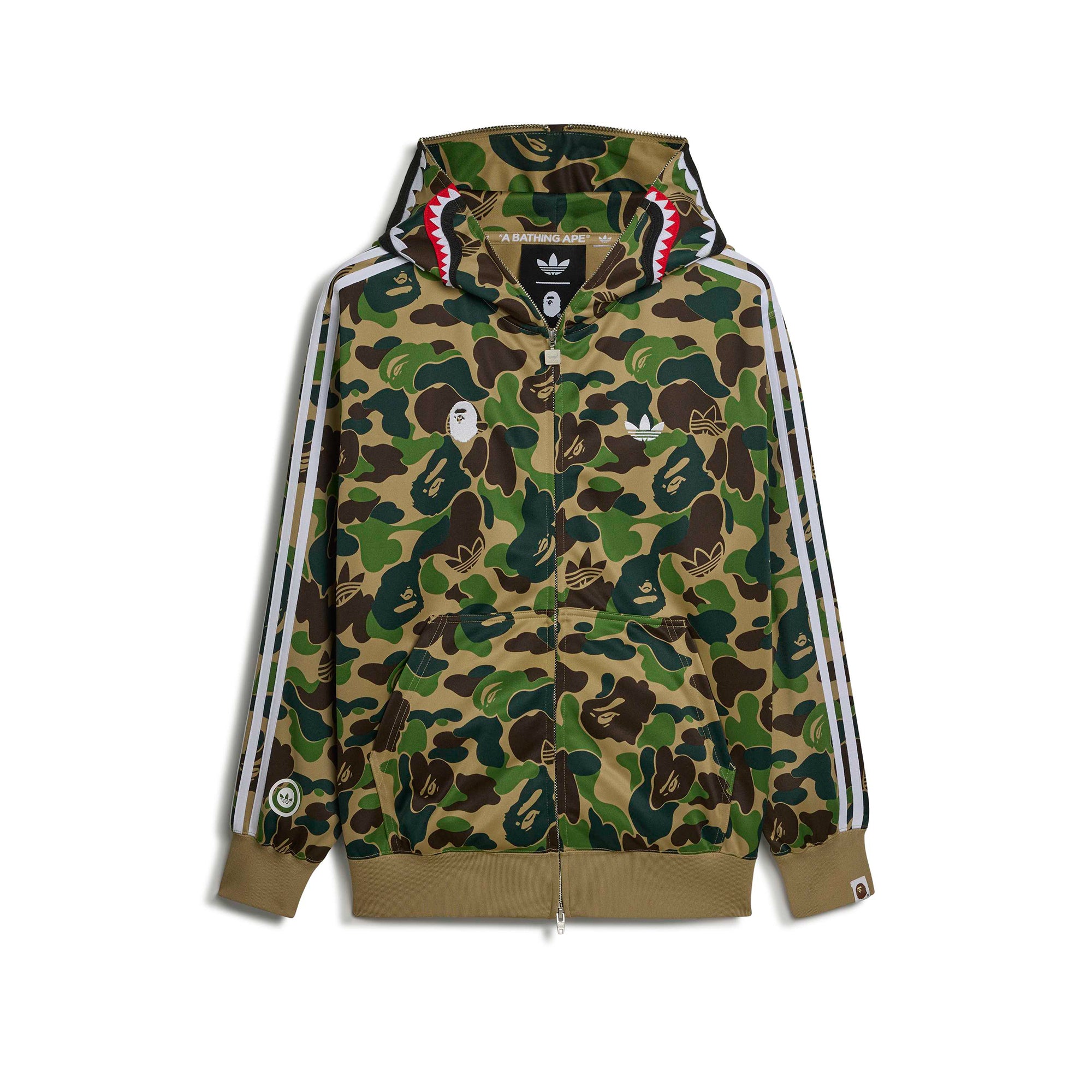 Adidas x Bape Mens Shark Track Hoodie Jacket – Extra Butter