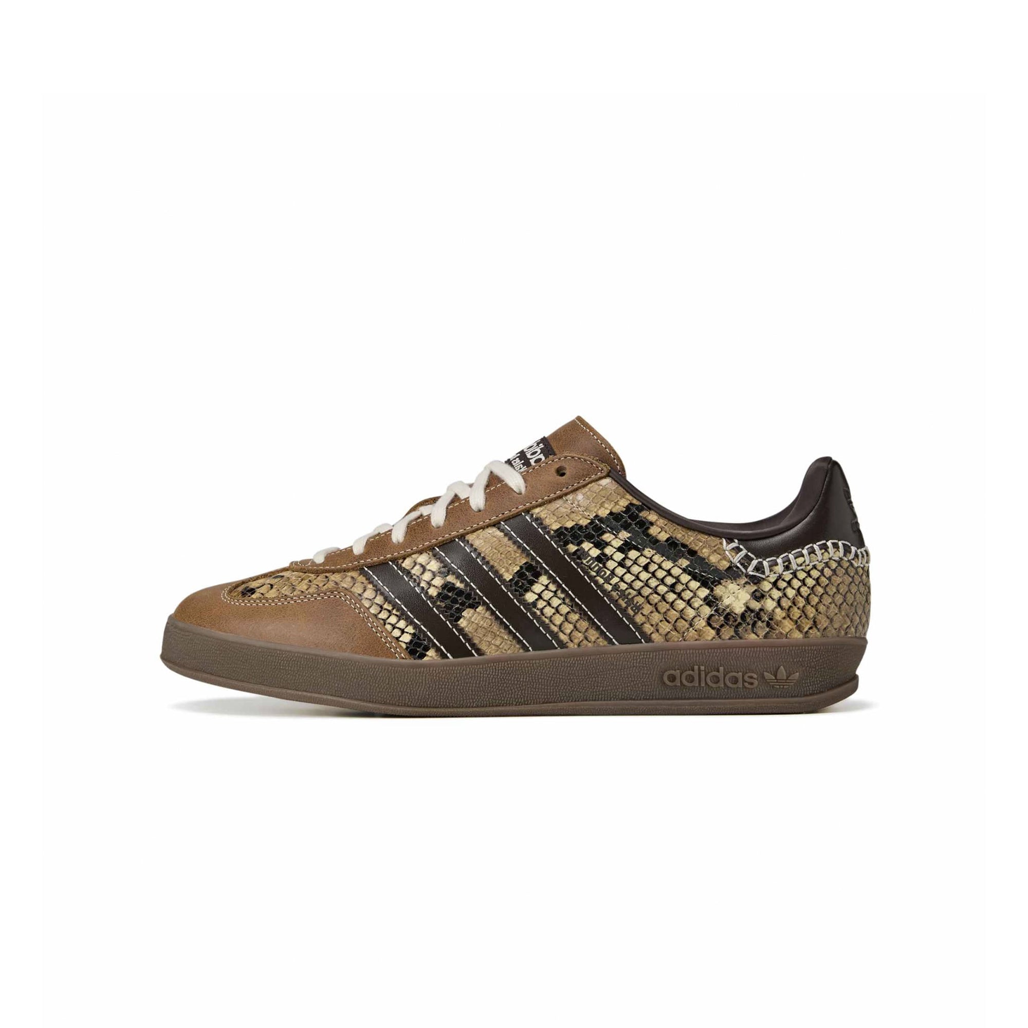 adidas gazelle silver green womens Adidas x Wales Bonner Mens Gazelle Snake Shoes – Extra Butter