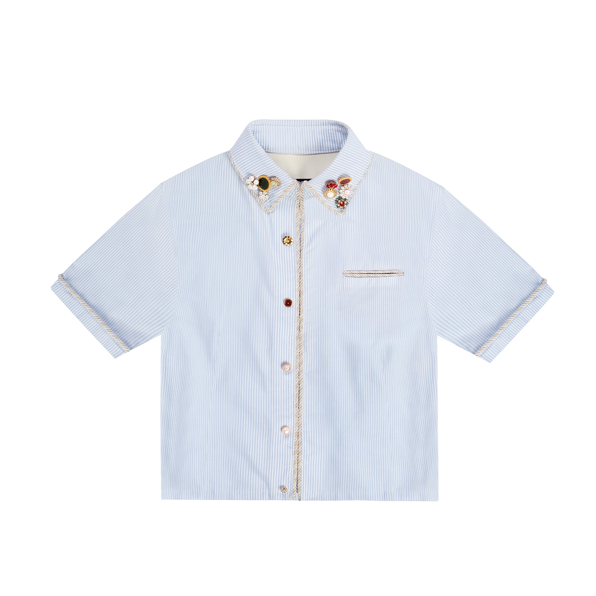 Kody Phillips Mens Embellished Lasso S/S Shirt Extra Butter Kody Phillips Mens Embellished Lasso S/S Shirt Extra Butter
