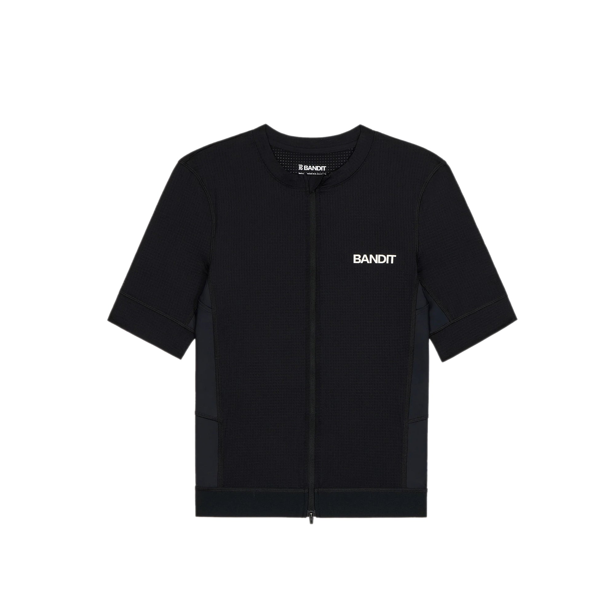 Bandit Running Mens Pieced Short Sleeve Quarter Zip Performance