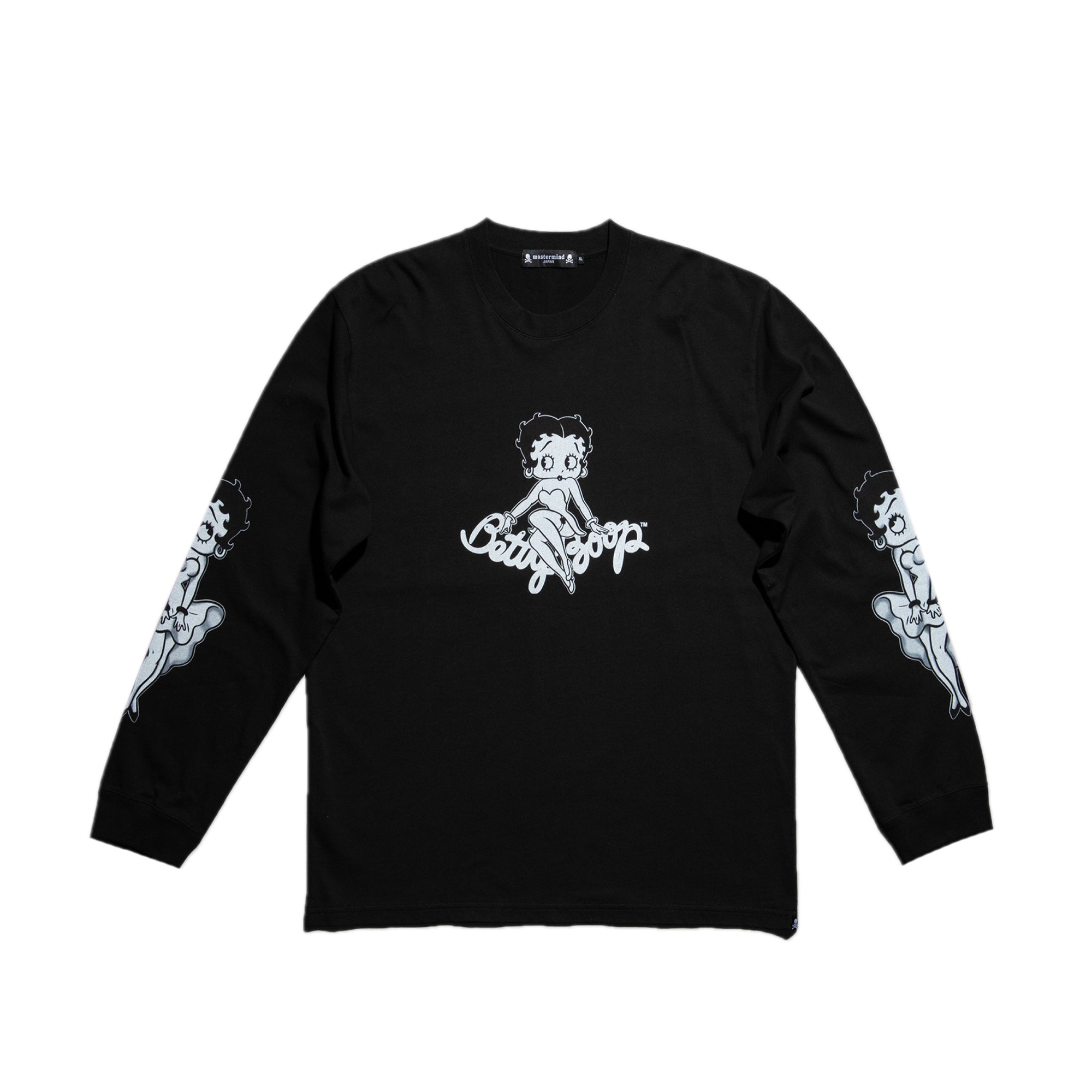 【新品】MASTERMIND WORLD×BETTY BOOP L/S Tシャツ Mastermind WORLD x Betty Boop Mens L/S Tee – Extra Butter