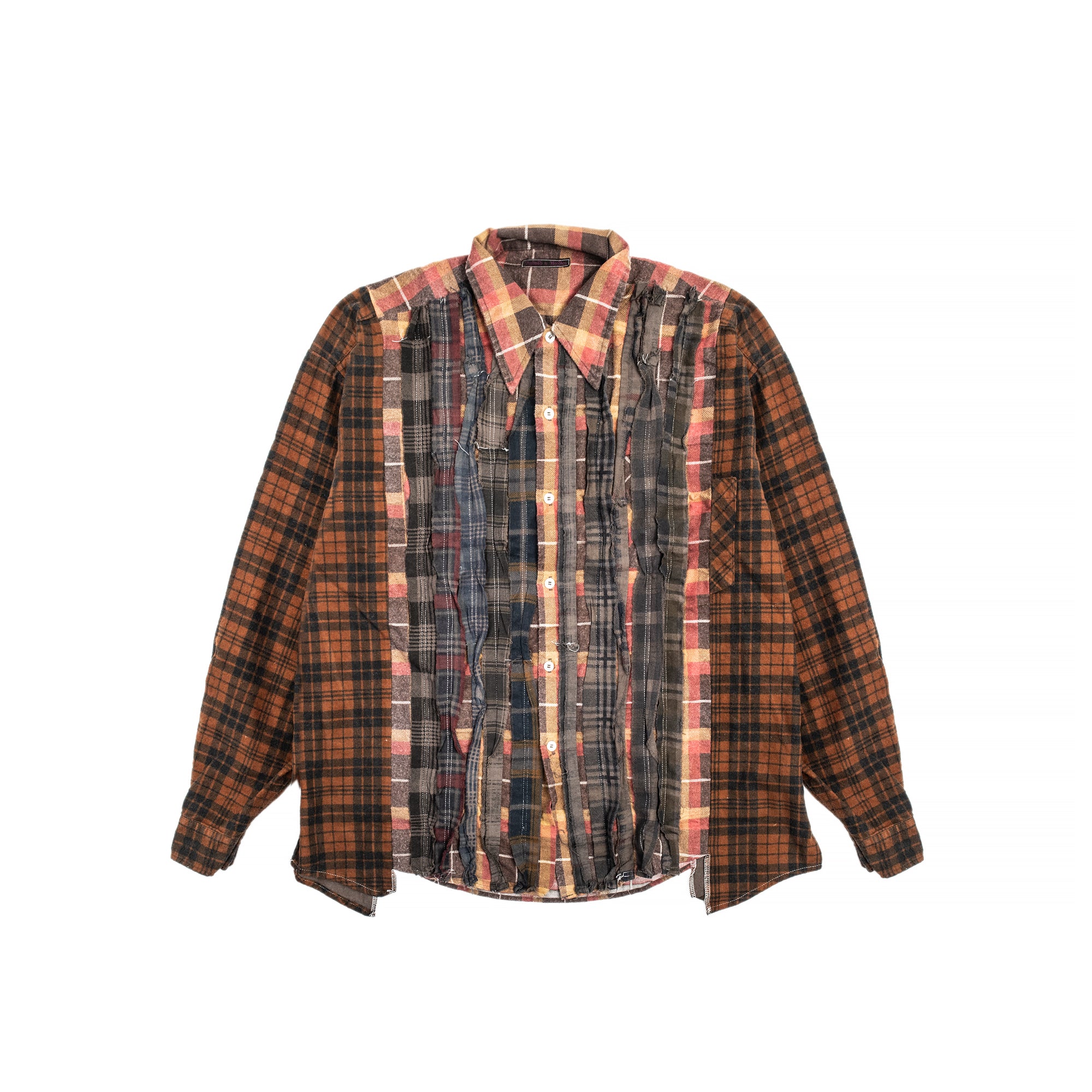 Needles Mens Ribbon Wide Flannel Shirt card image