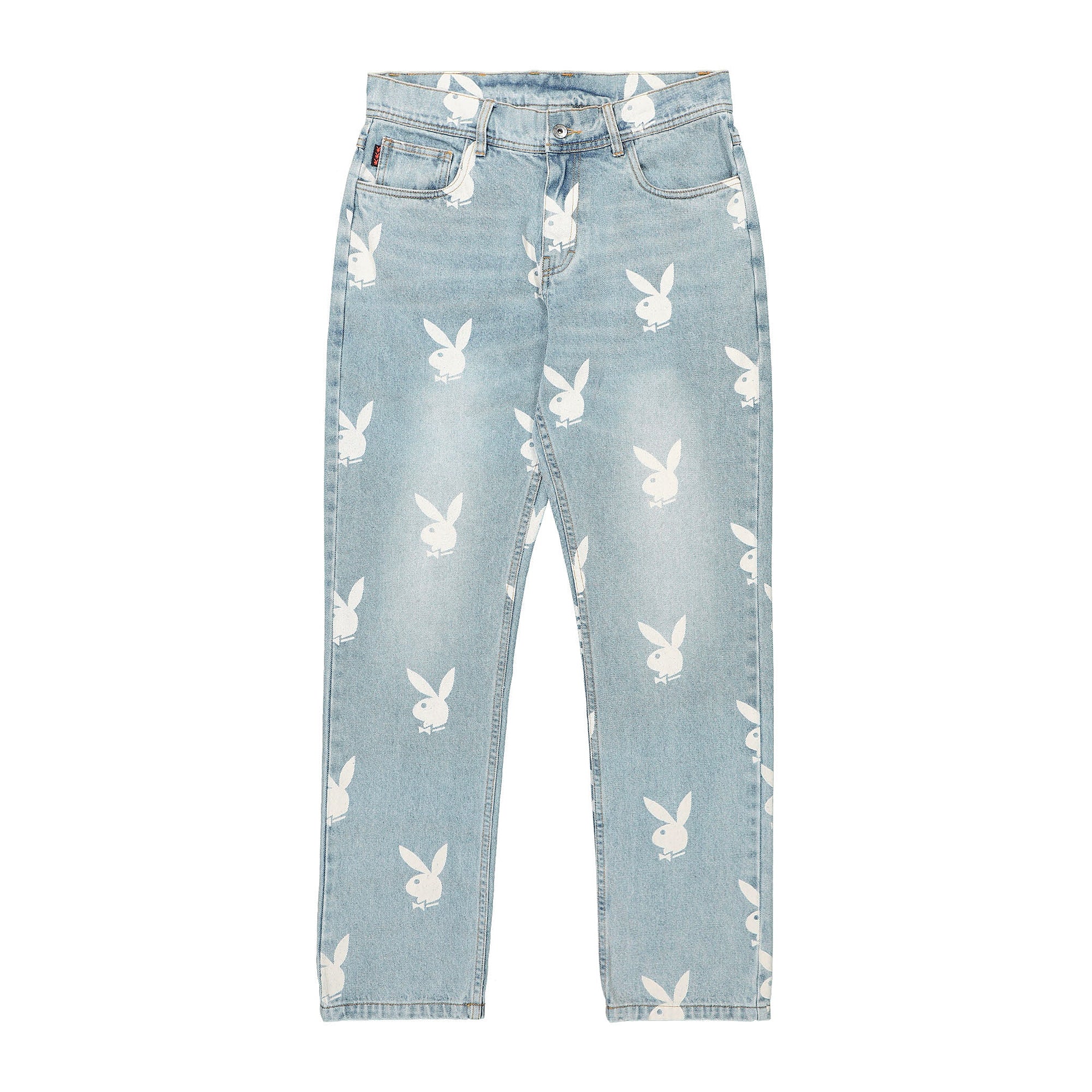 Pleasures x Playboy Mens Scatter Denim Jeans – Extra Butter