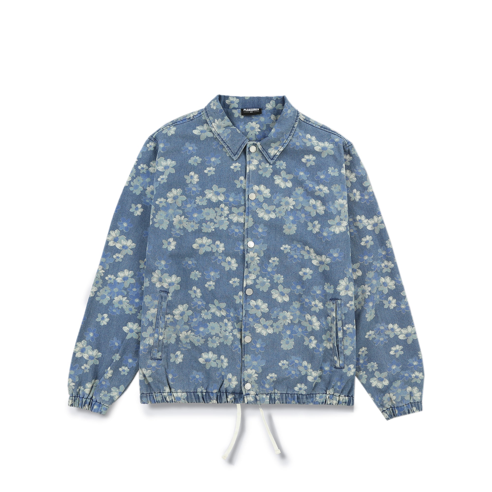 Pleasures Mens Garden Denim Coach Jacket – Extra Butter