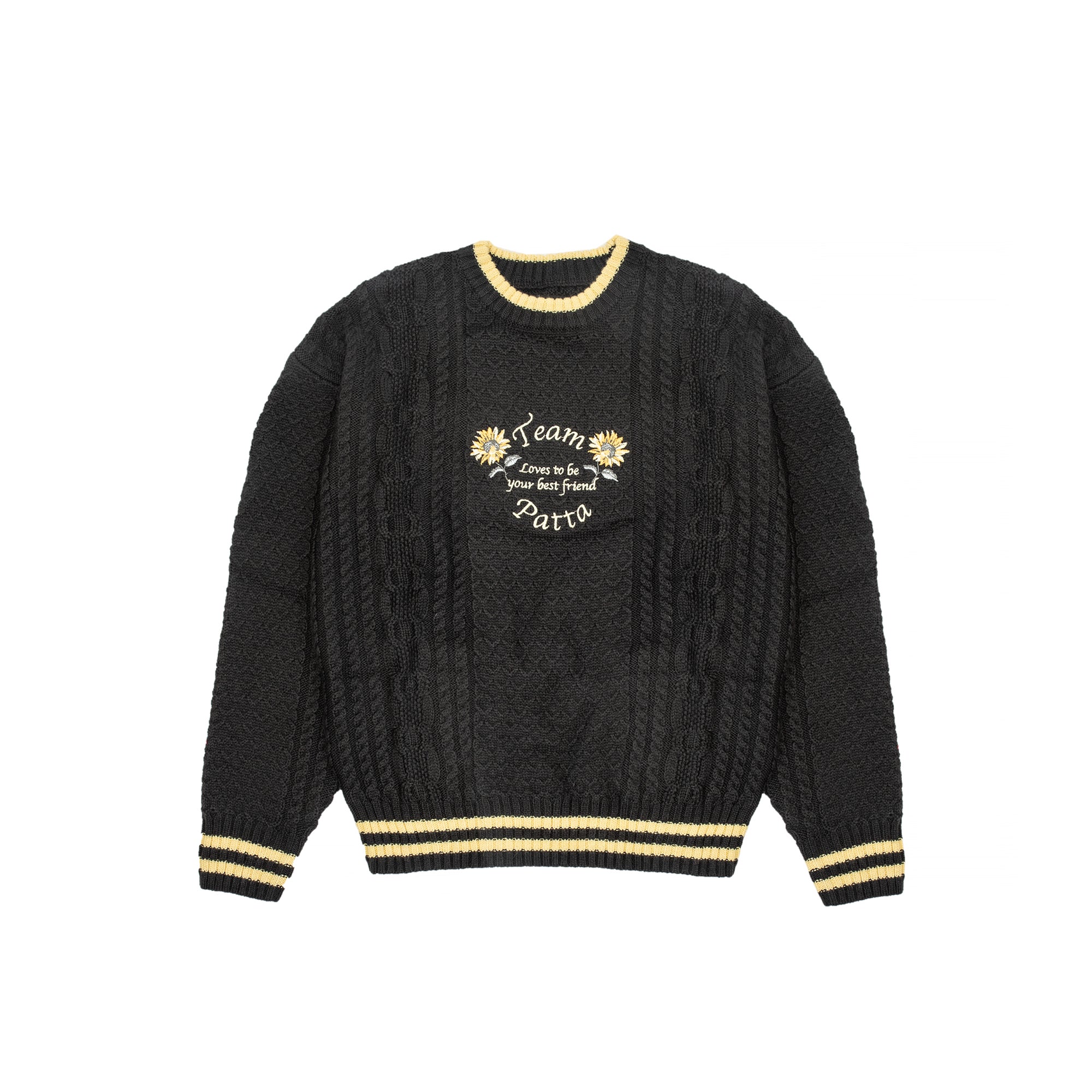 Patta Mens Loves You Cable Knitted Sweater – Extra Butter