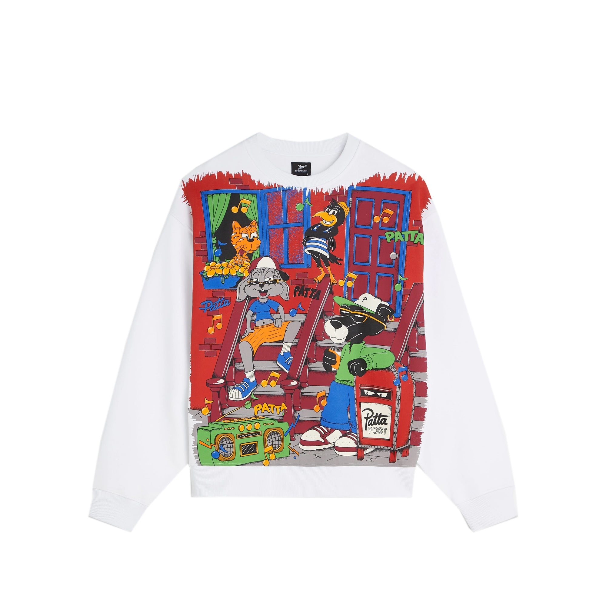 Patta Mens Block Party Crewneck Sweater – Extra Butter
