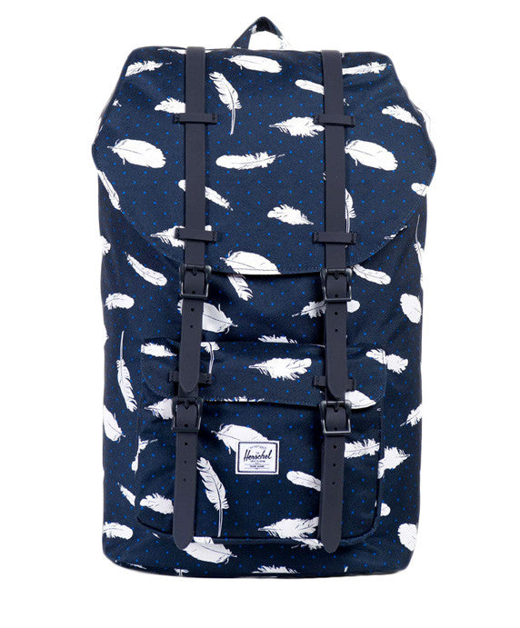 herschel backpack black and blue Herschel Supply Co.: Little America Backpack (Feather/Black Rubber) – Extra Butter