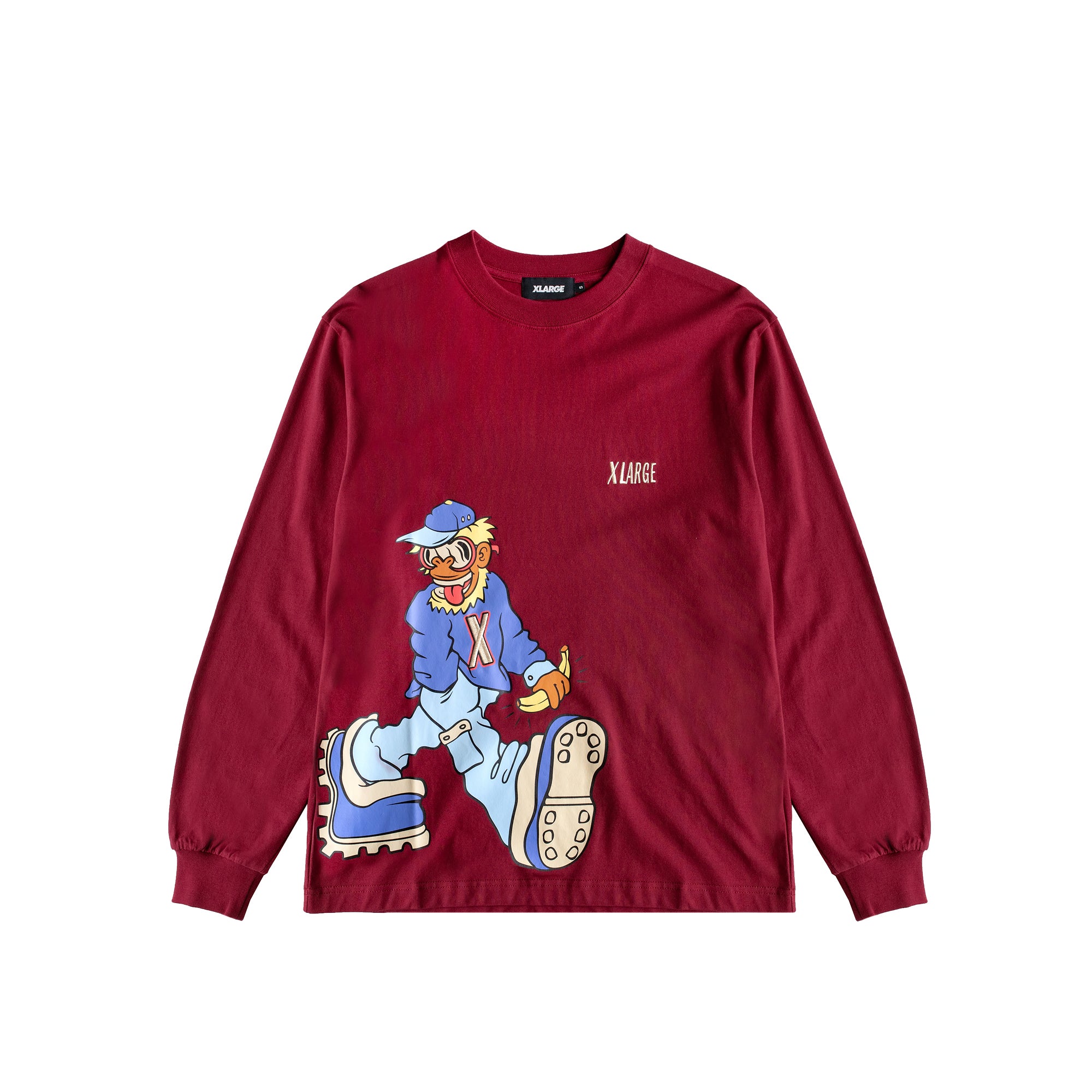 X-Large Mens Go For A Walk LS Tee – Extra Butter