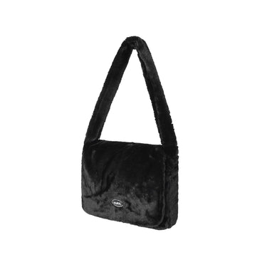 X Girl Womens Fur Shoulder Bag (Black)