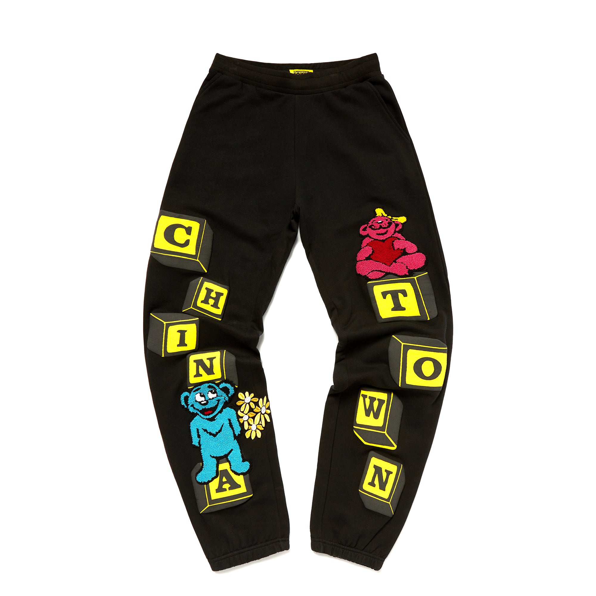 Chinatown Market Mens Be Mine Black Sweat Pants – Extra Butter