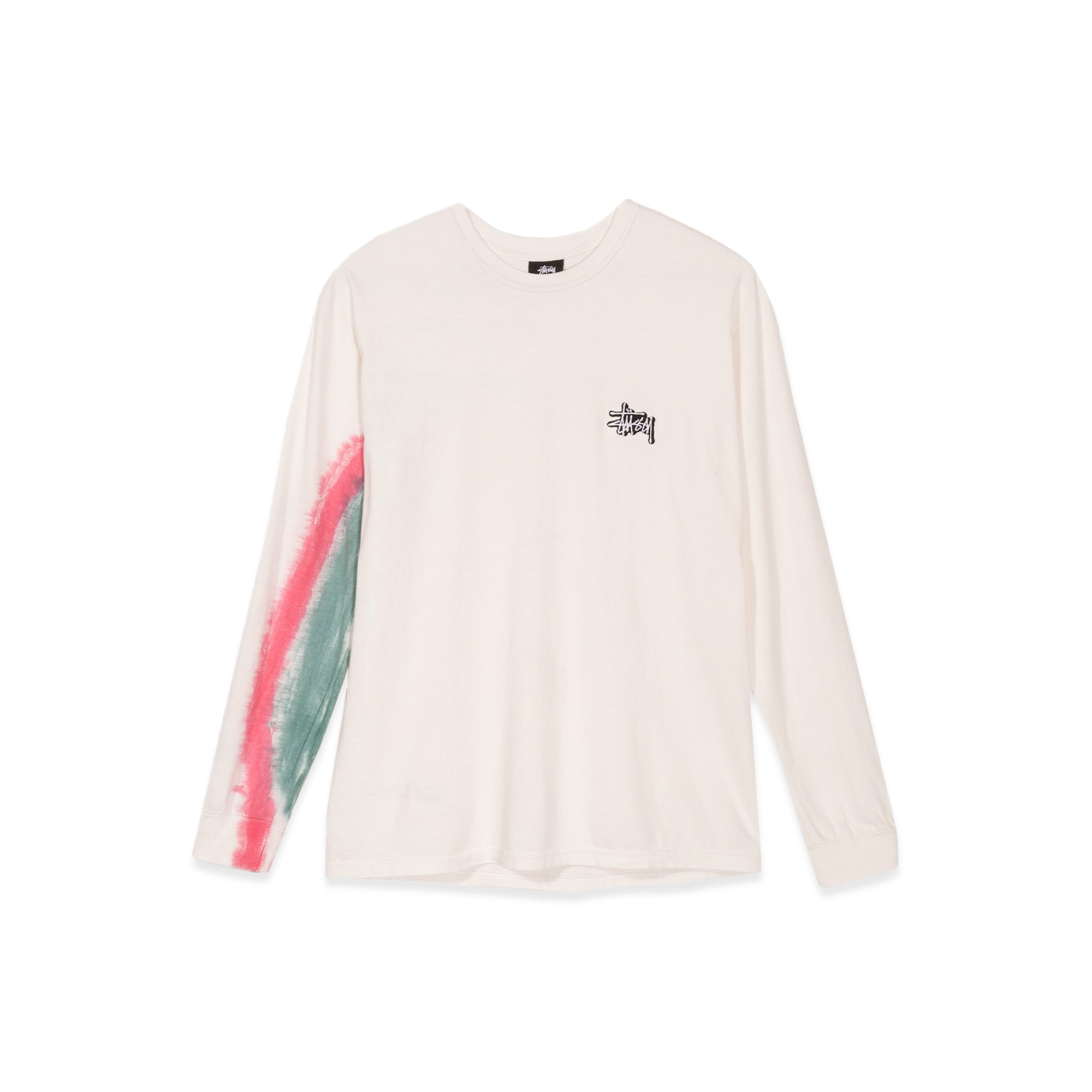 NEW selling STUSSY Basic Tie Dye Crew - Natural/Red