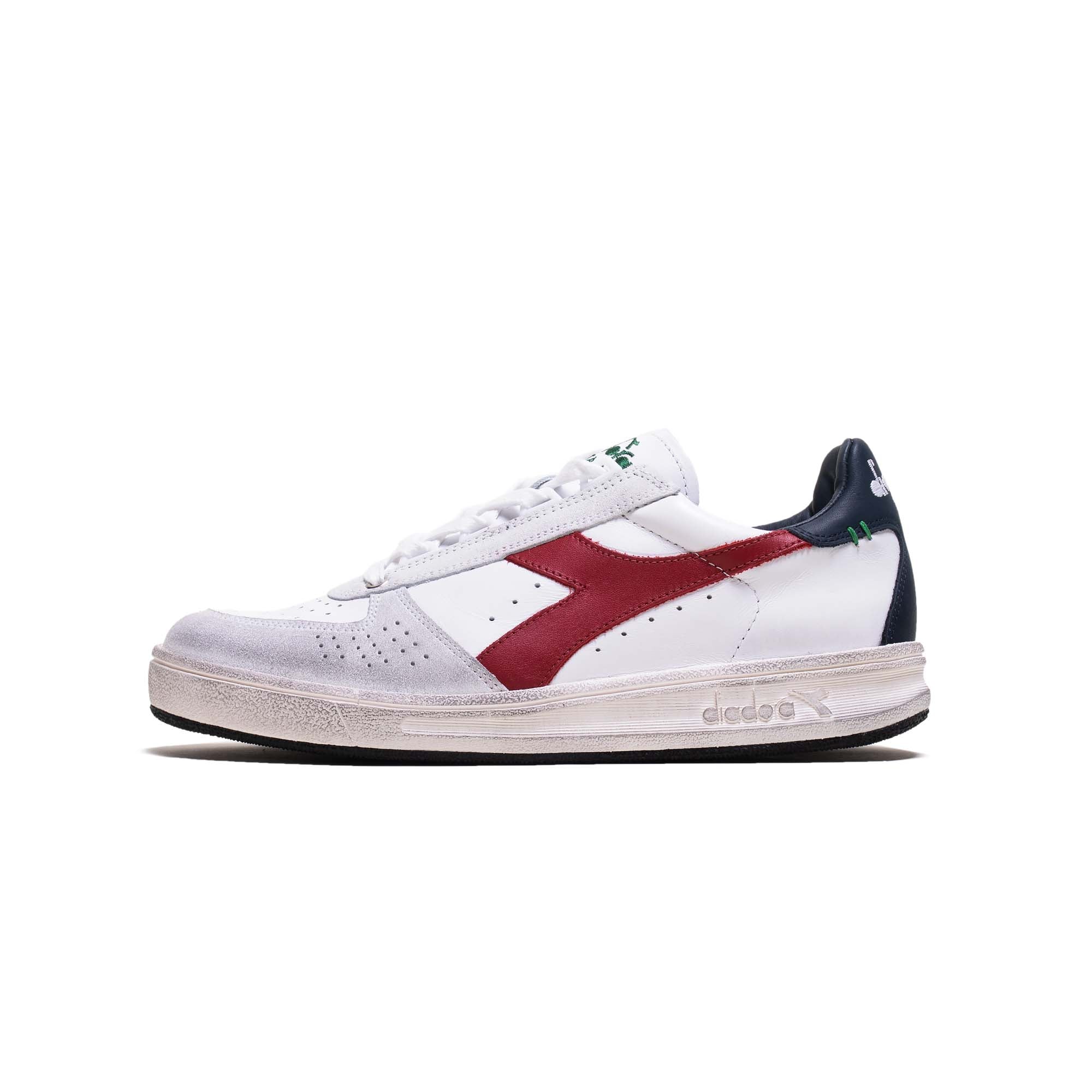 Leather Diadora Sneakers Men's Diadora White Leather Sneakers