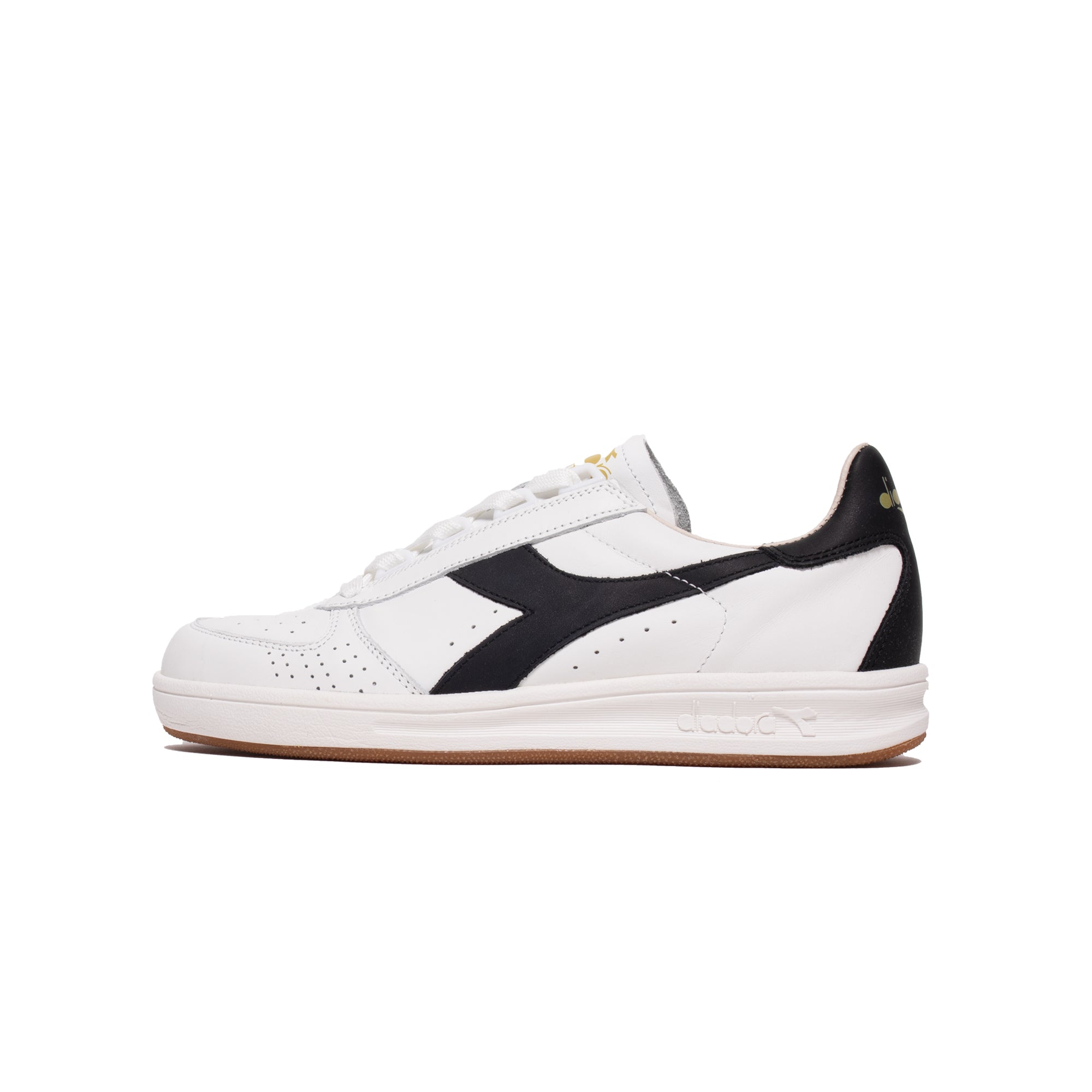 Diadora Mens H Italia Sport Shoes 'White/Black/Gold - Main Image