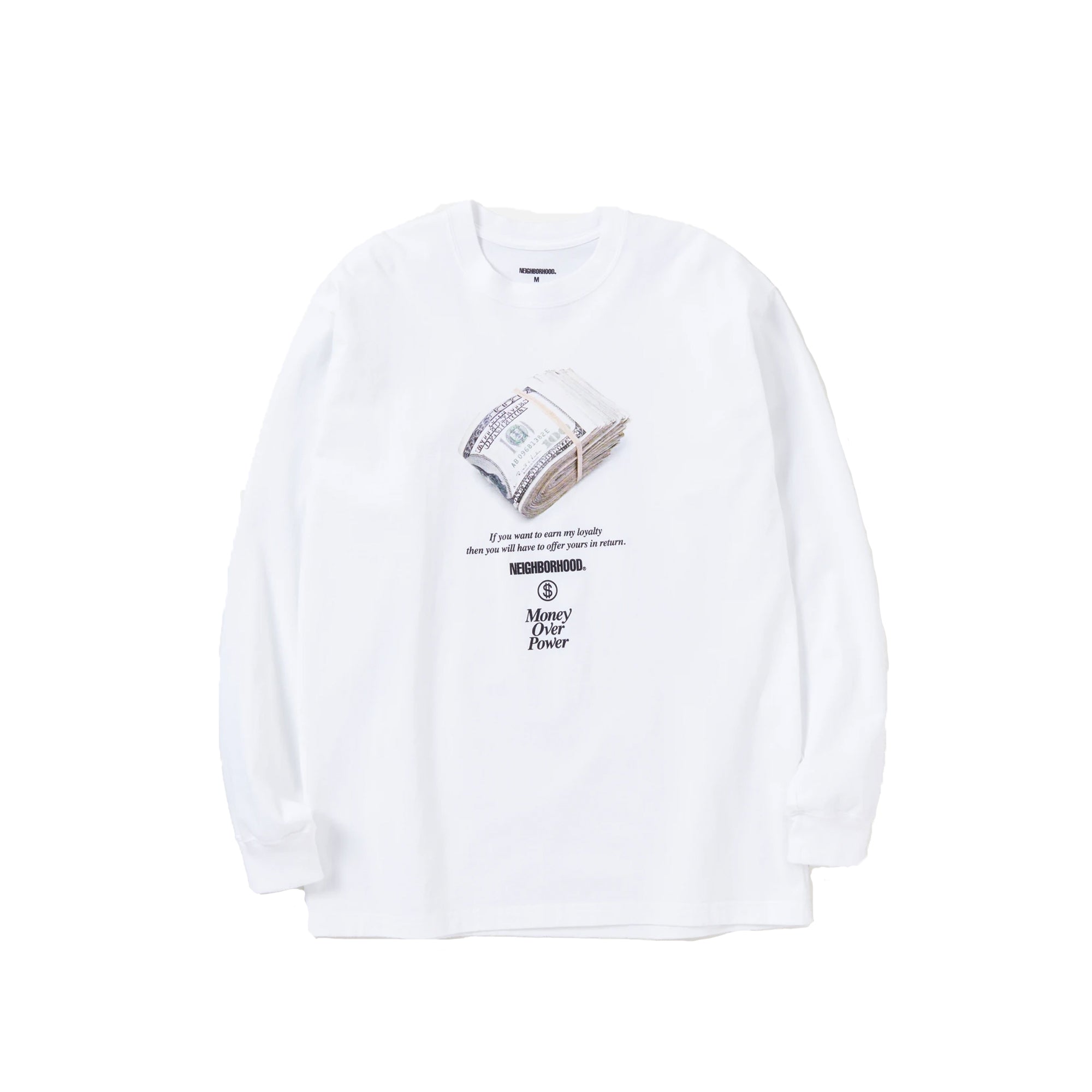 Neighborhood Mens Mop-1 C-Tee LS 'White'