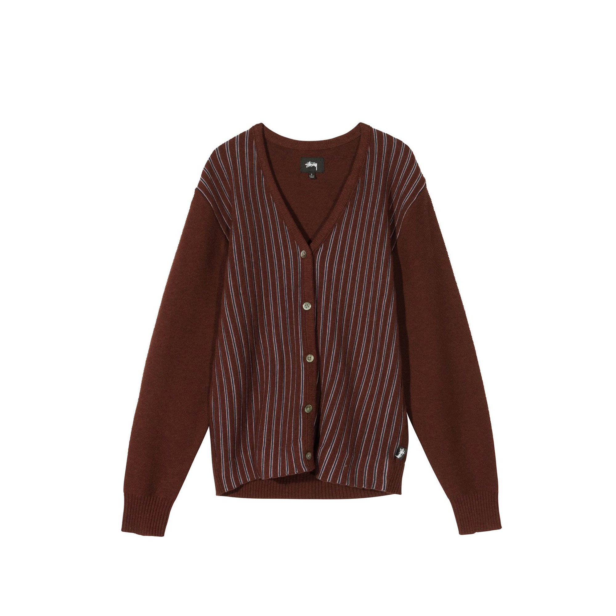 STUSSY STRIPE CARDIGAN