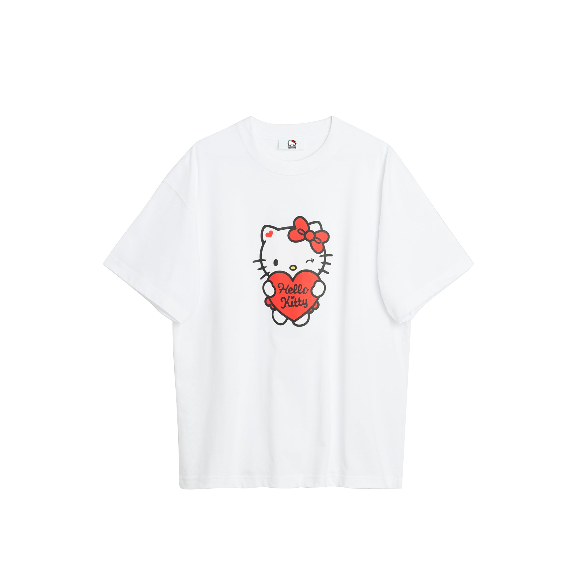 Printed T-shirt - White/Hello Kitty - Ladies