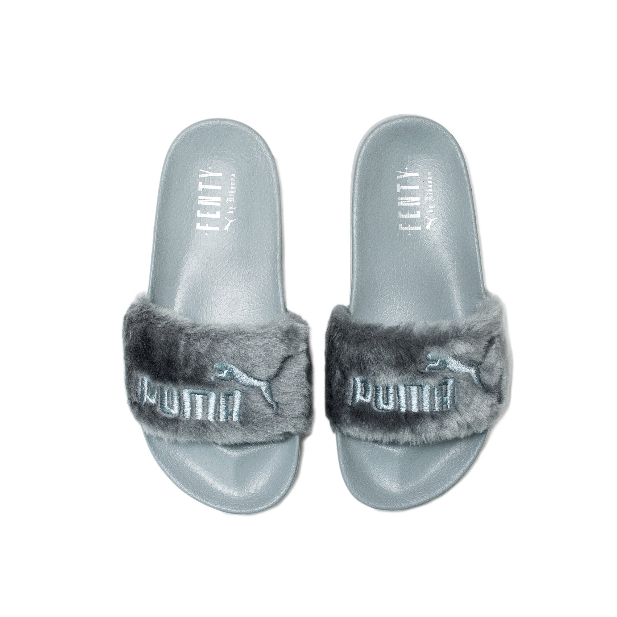 Puma Sliders Rihanna Slides Grey Fenty Slippers Rihanna Puma