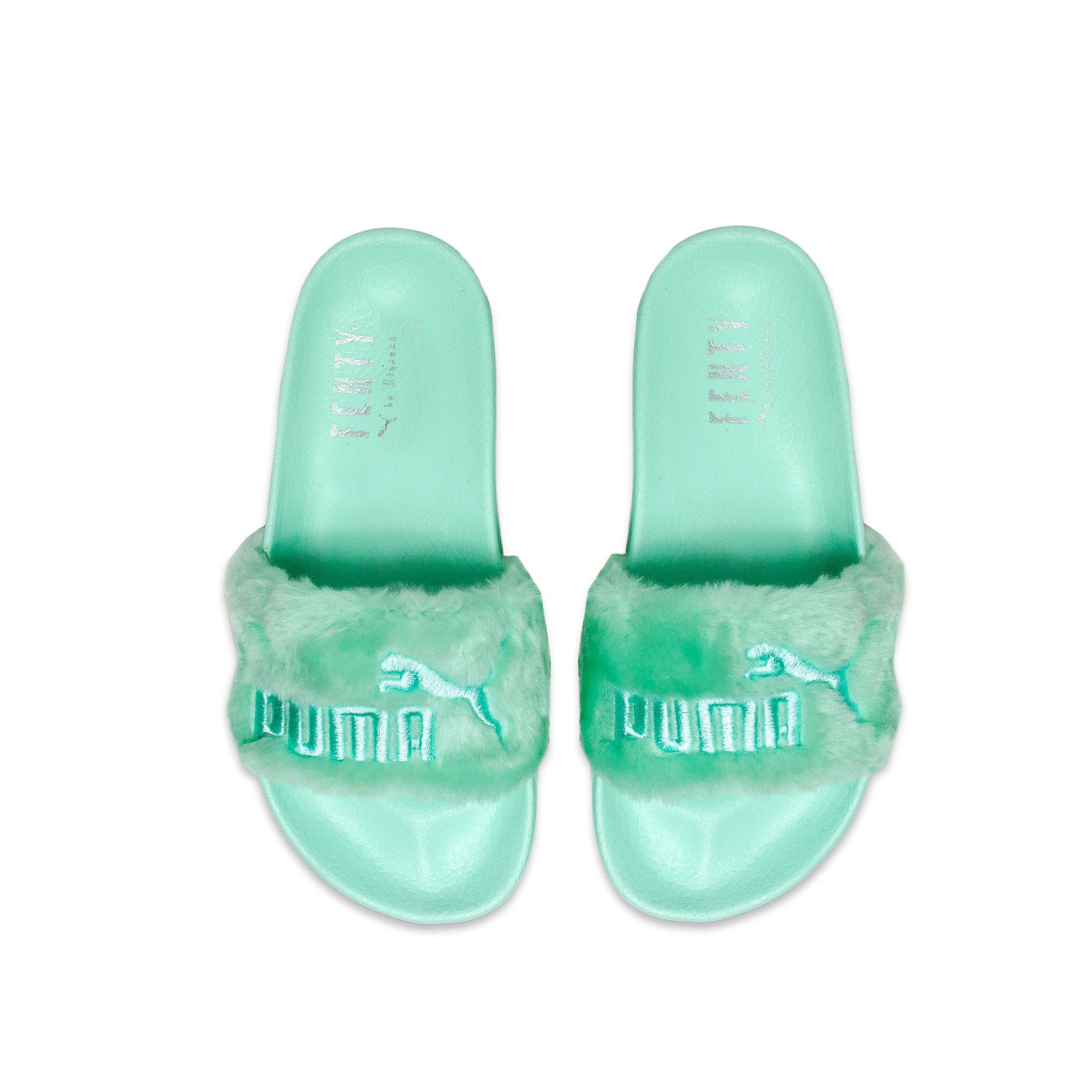 Rihanna Slides Rihanna Puma Fur Slippers Puma By Rihanna Women's