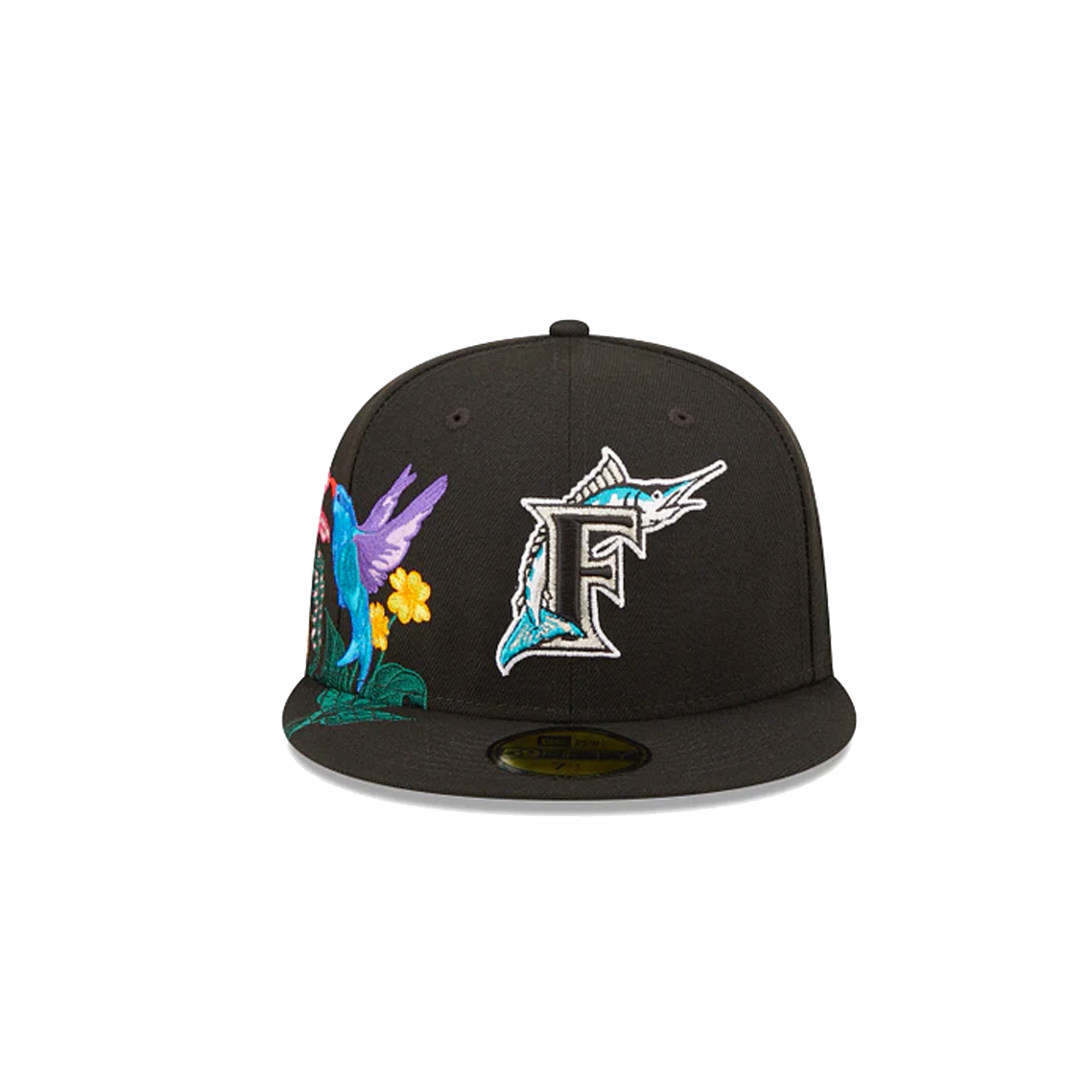 florida marlins new era fitted vintage hat 90s hat cap size 6 3/4