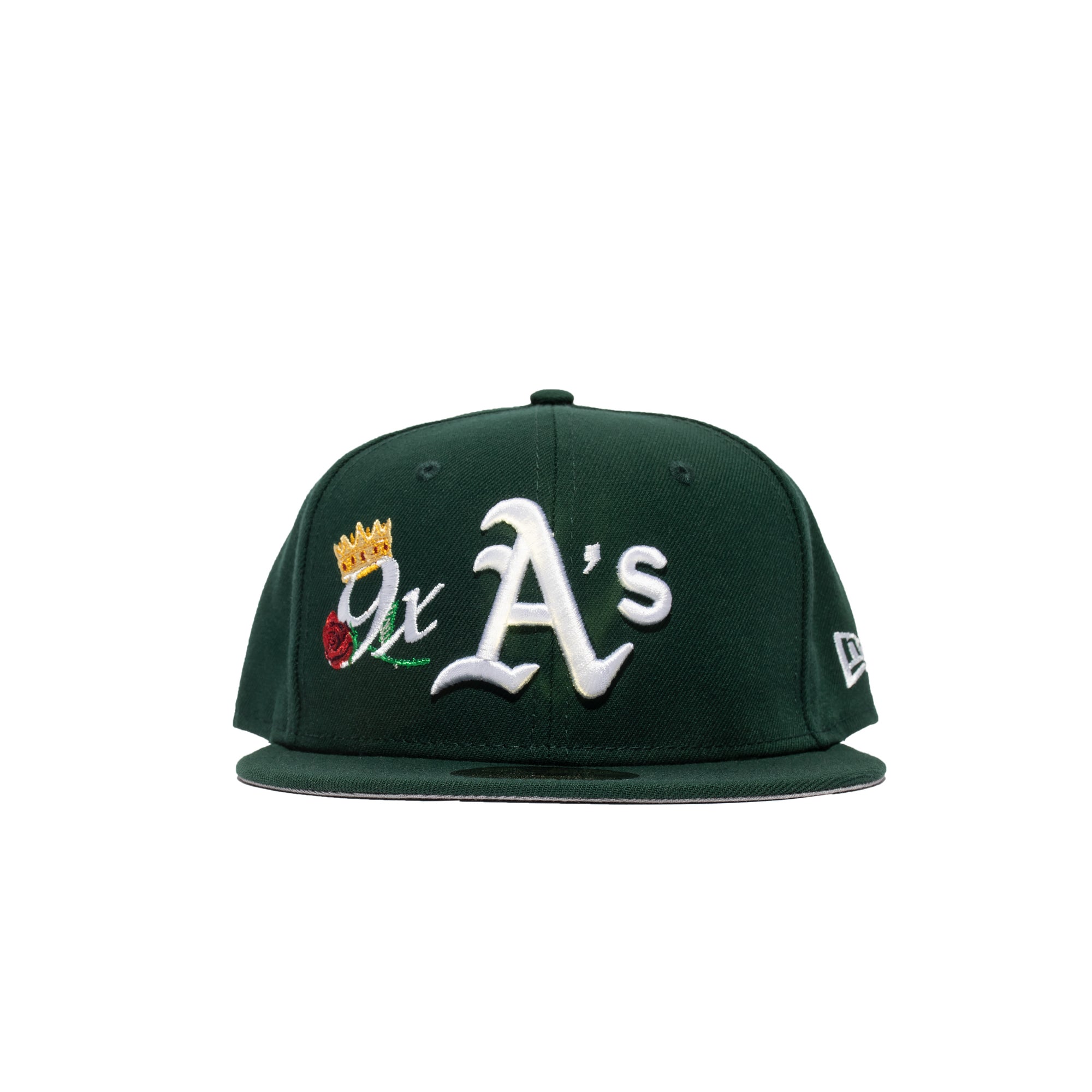 Men's Oakland Athletics New Era Green Historic World Series Champions  59FIFTY Fitted Hat