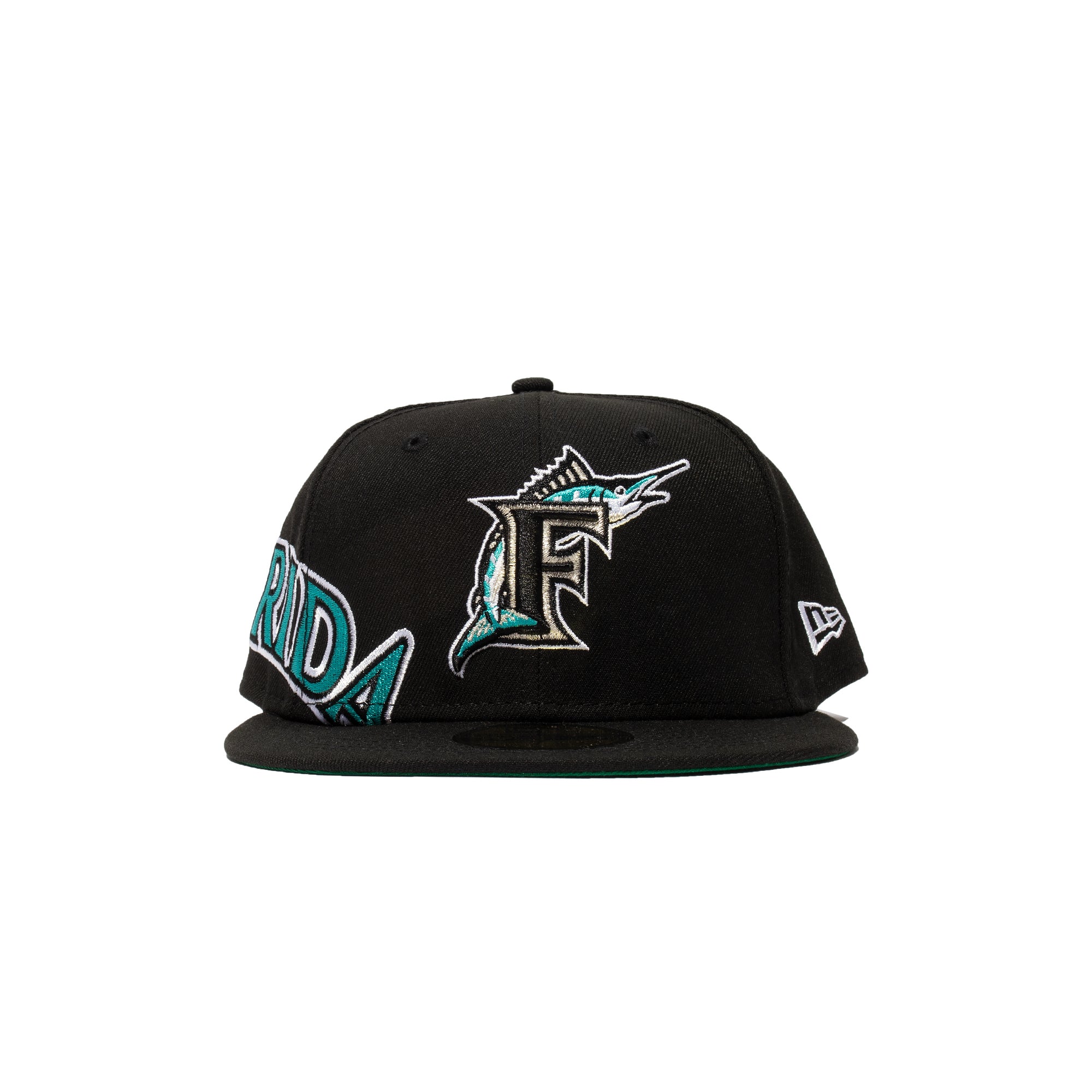 New Era Side Split 59FIFTY Florida Marlins Fitted Hat – Extra Butter display picture 1