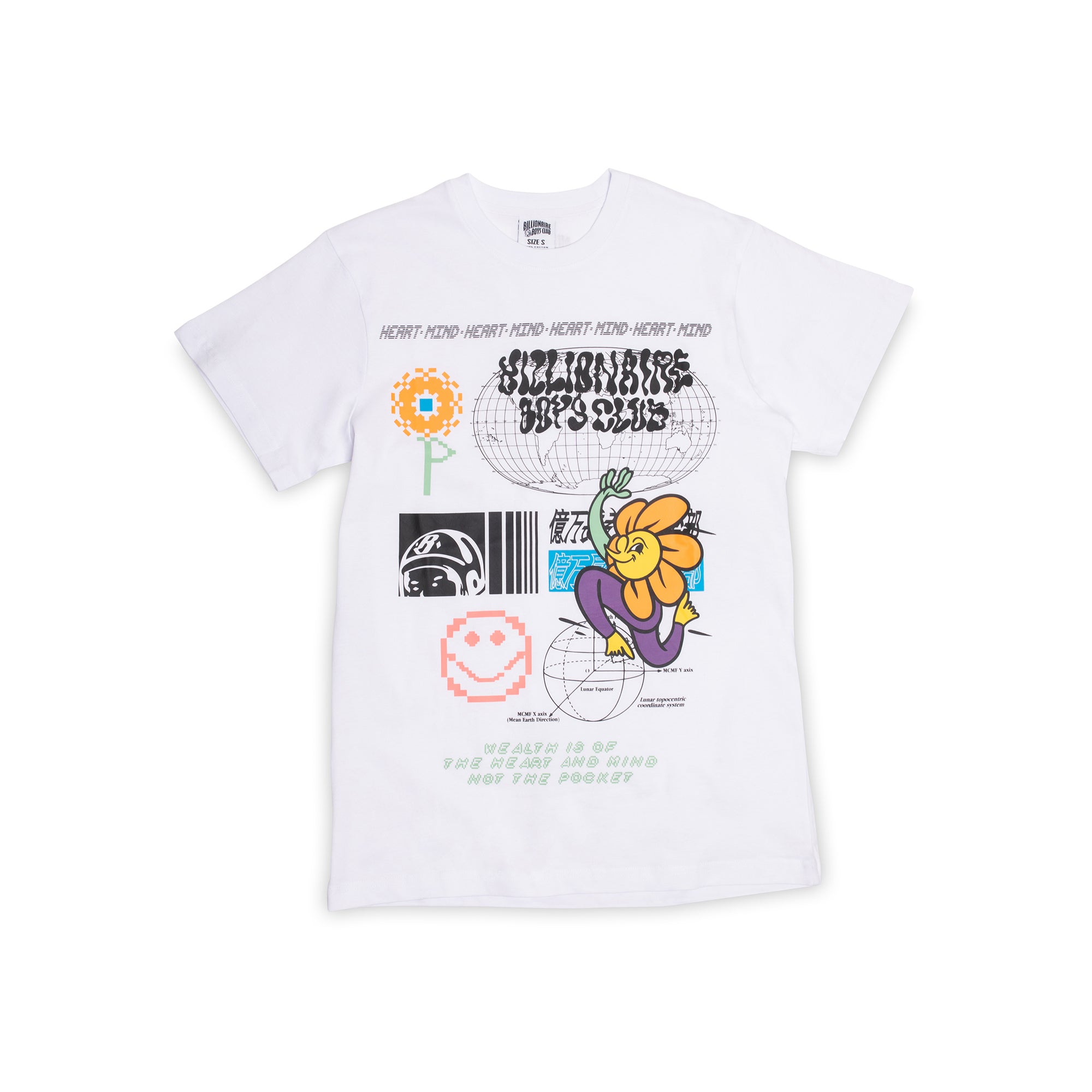 Billionaire Boys Club Mens Flora SS Tee 'White', image size:2000x2000