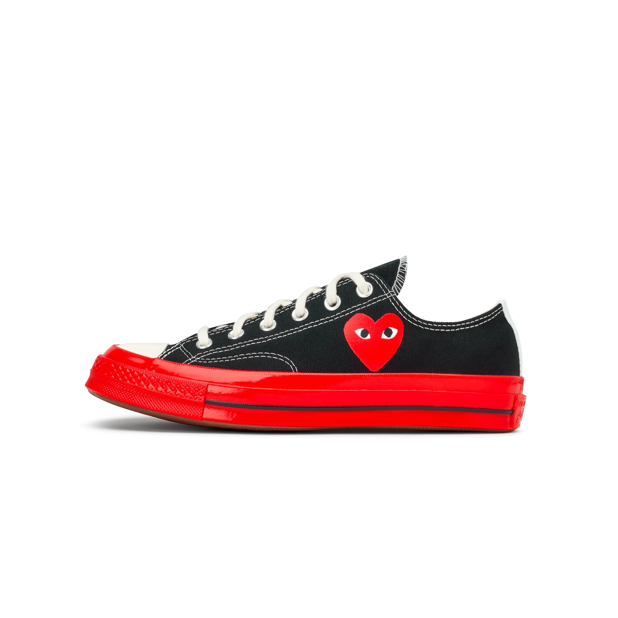 død mineral åbenbaring Comme des Garcons PLAY x Converse Chuck 70 Low Shoes Black/Red – Extra  Butter