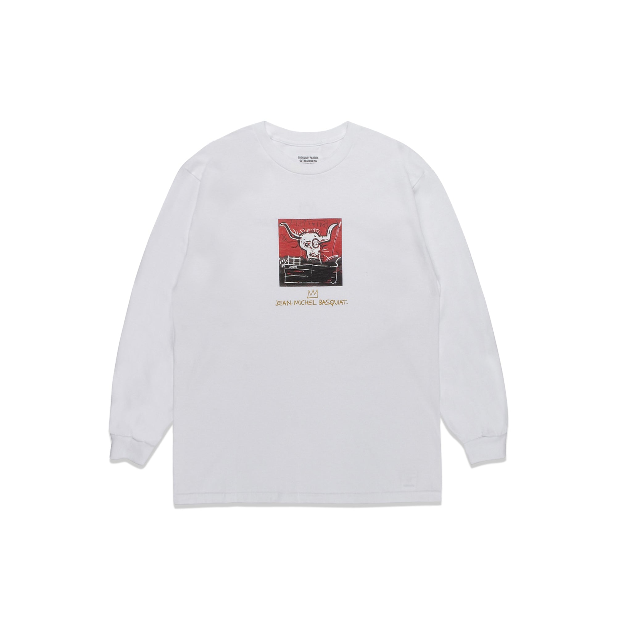 Wacko Maria Mens Jean-Michel Basquiat LS Crew Neck Tee – Extra Butter