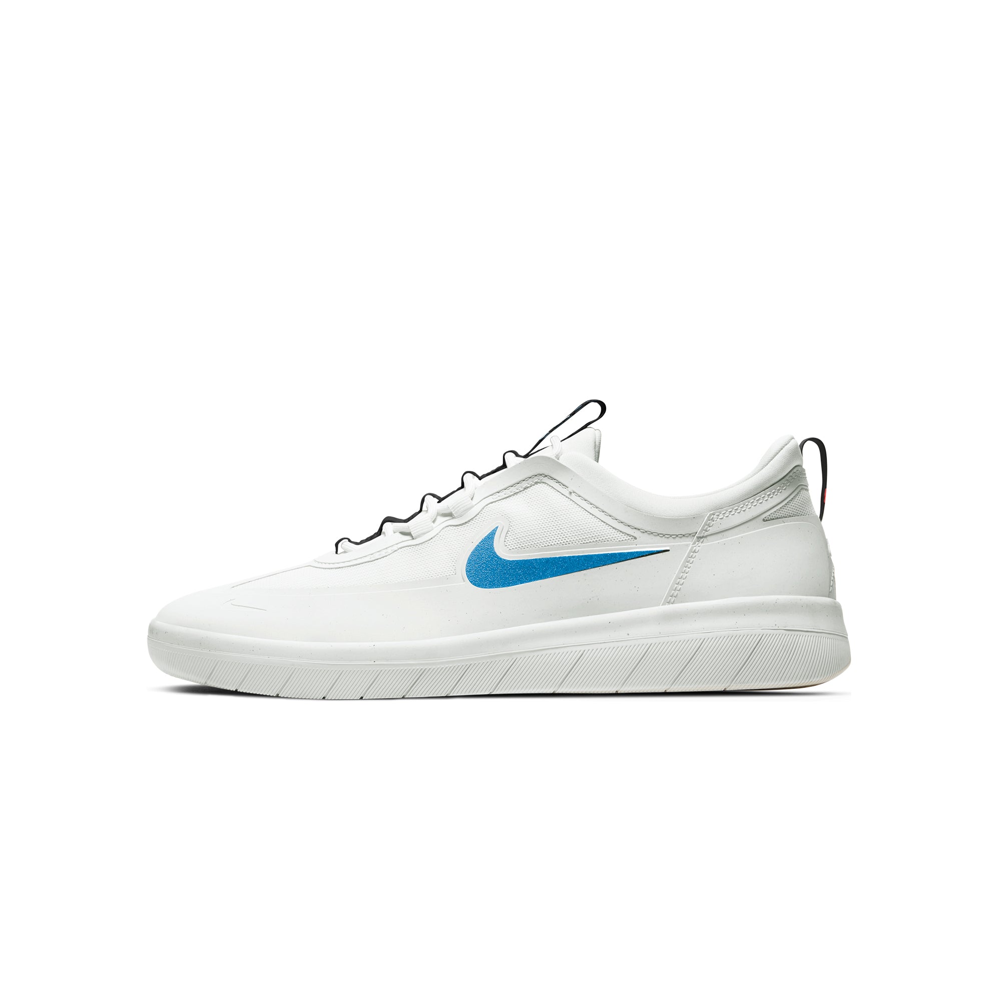 Nike SB Mens Nyjah Free Shoes Summit White/Blue Hero/Chile Red